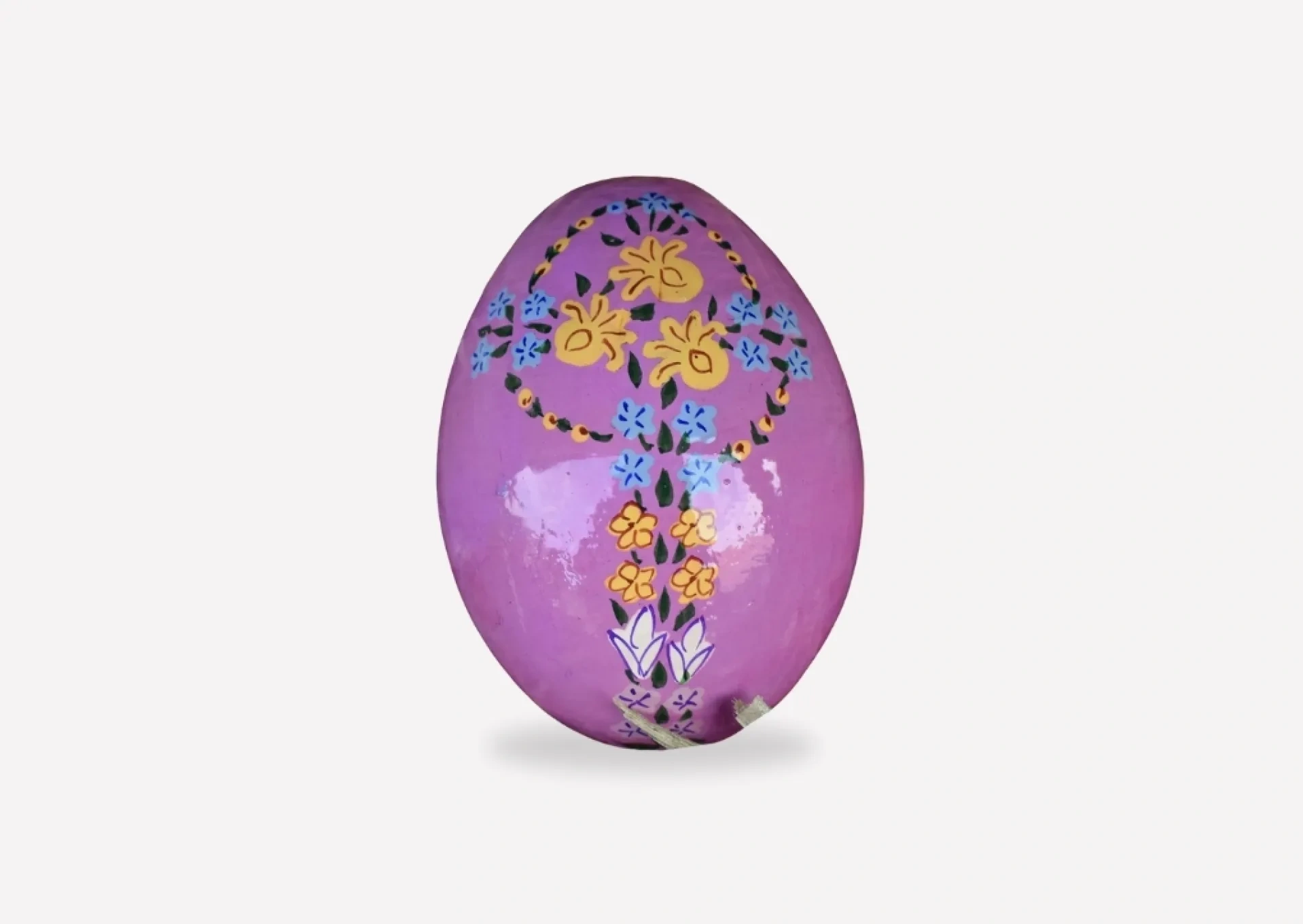 Hand Painted Wooden Egg