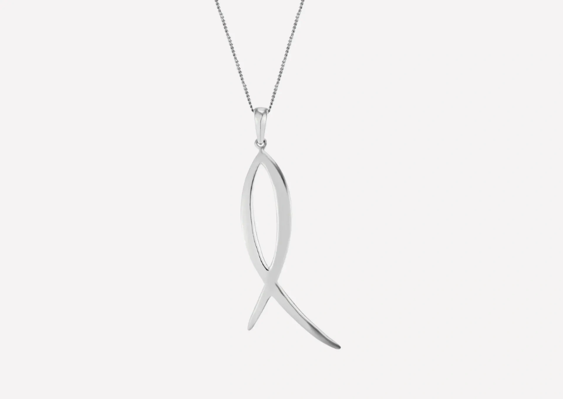 Ichthus Silver Pendant