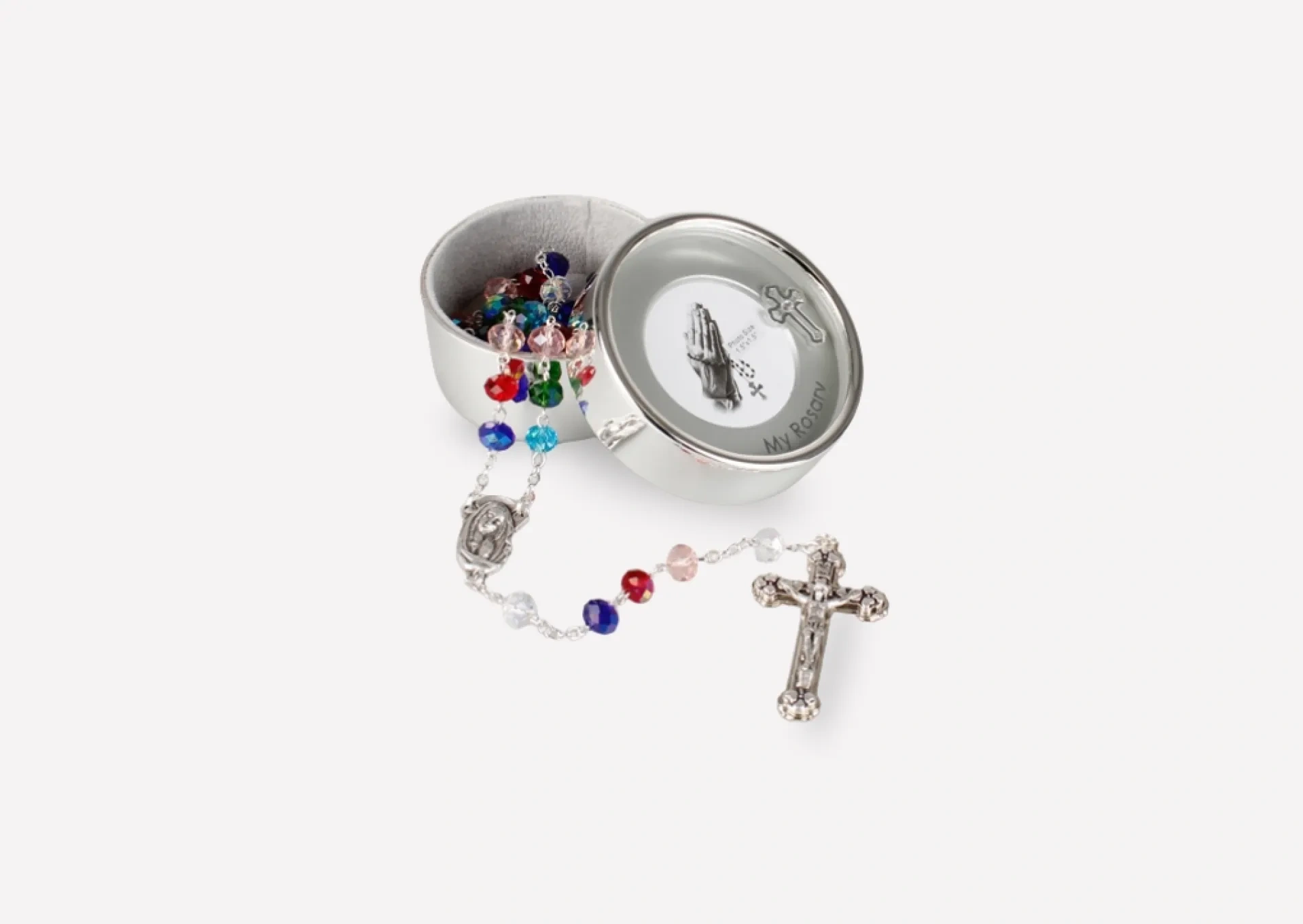 Multicoloured Rosary and Photo Box
