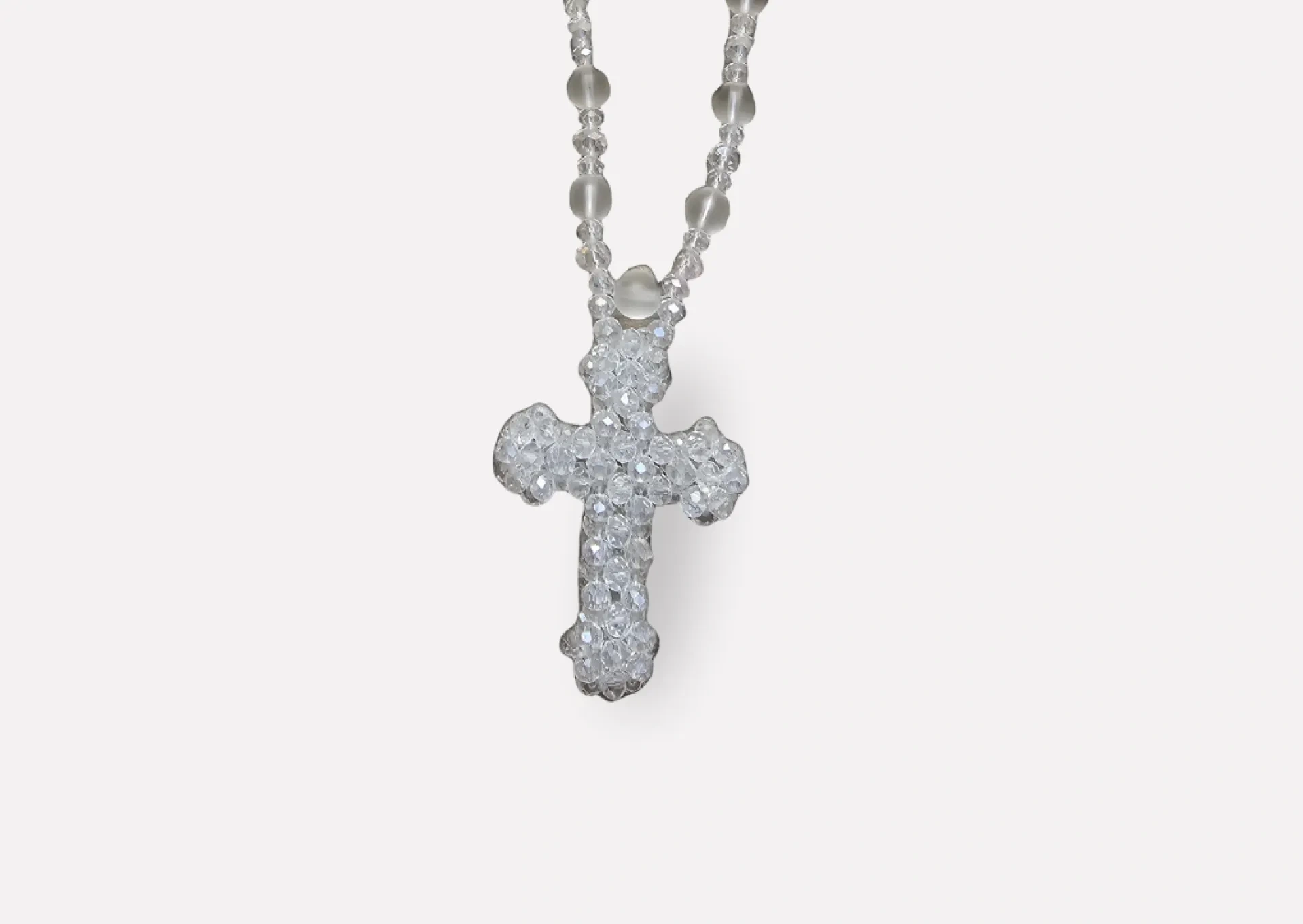 Nigerian Large Rosary White