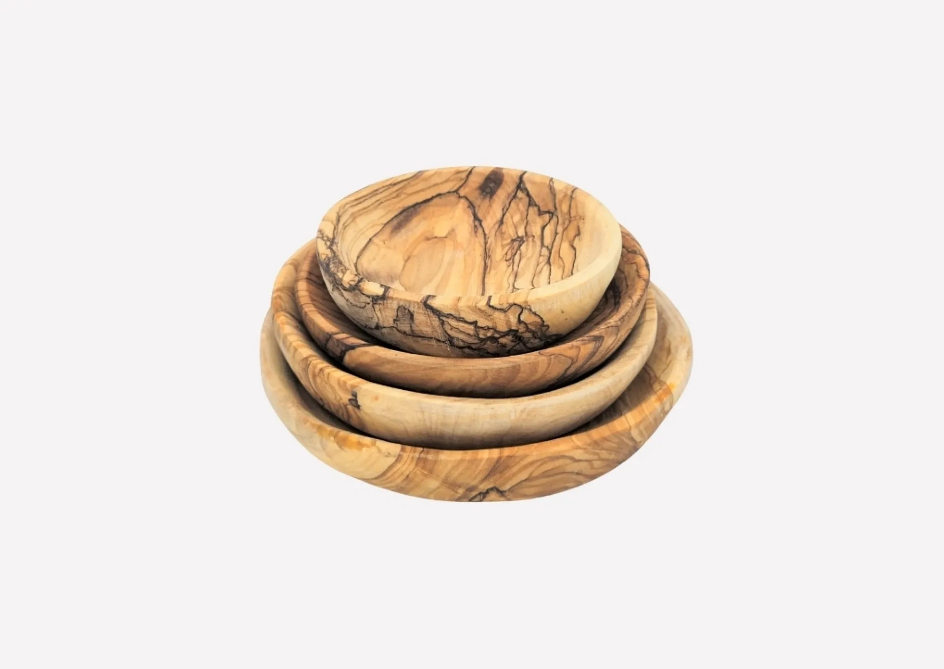 Holy Land Olive Wood Bowl 4 Piece Set