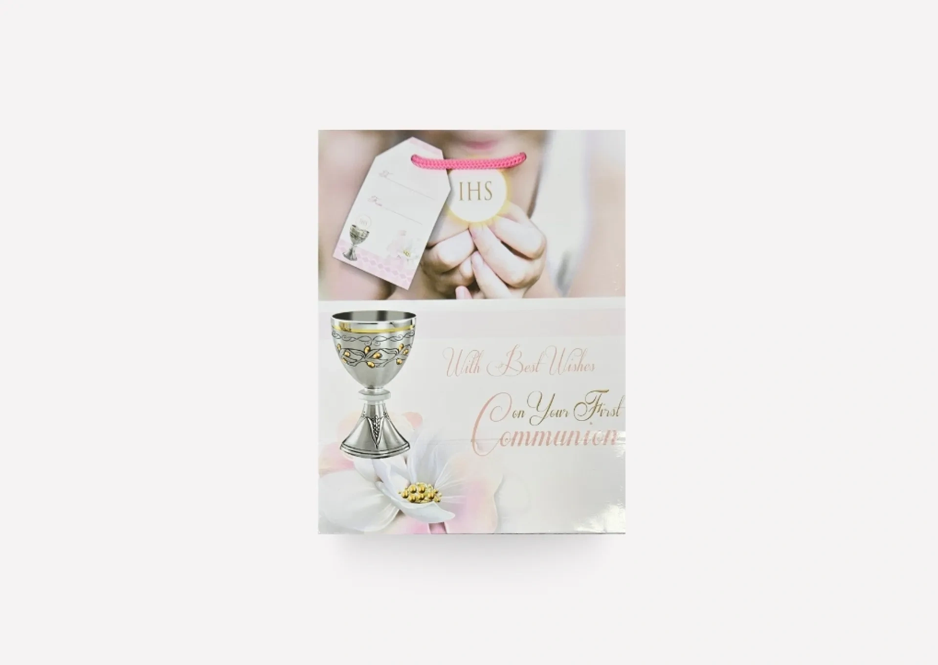 Pink Holy Communion Gift Bag