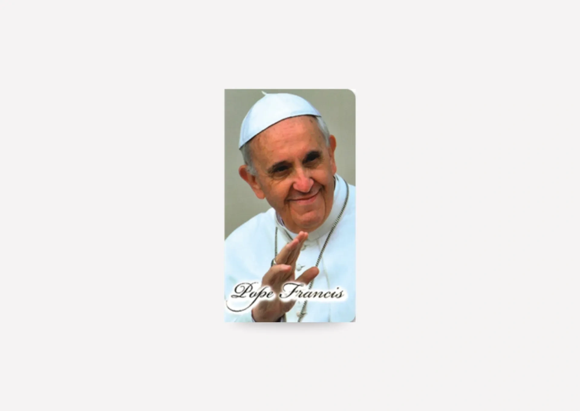 Pope Francis Prayer Card