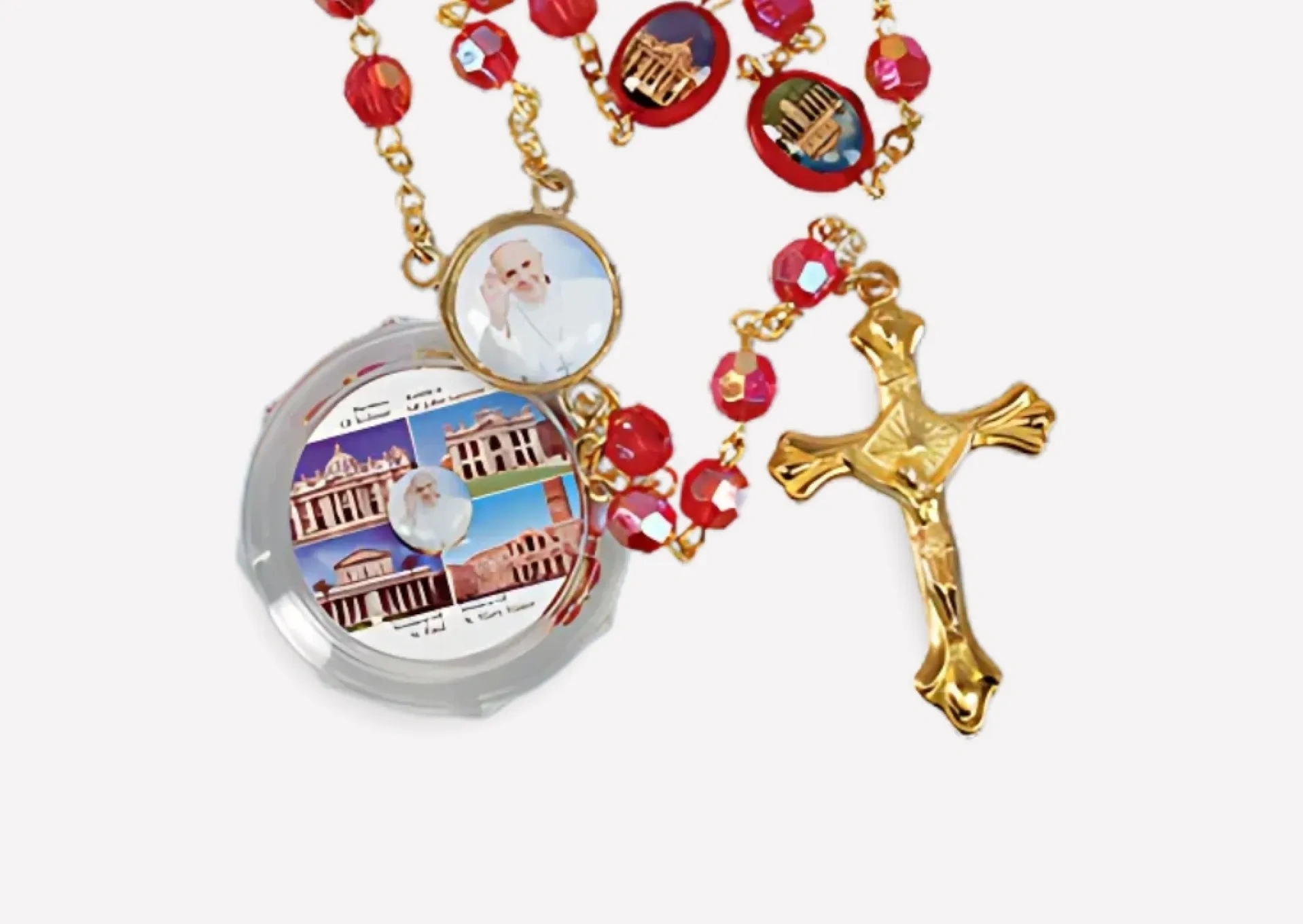 Pope Francis Ruby Rosary