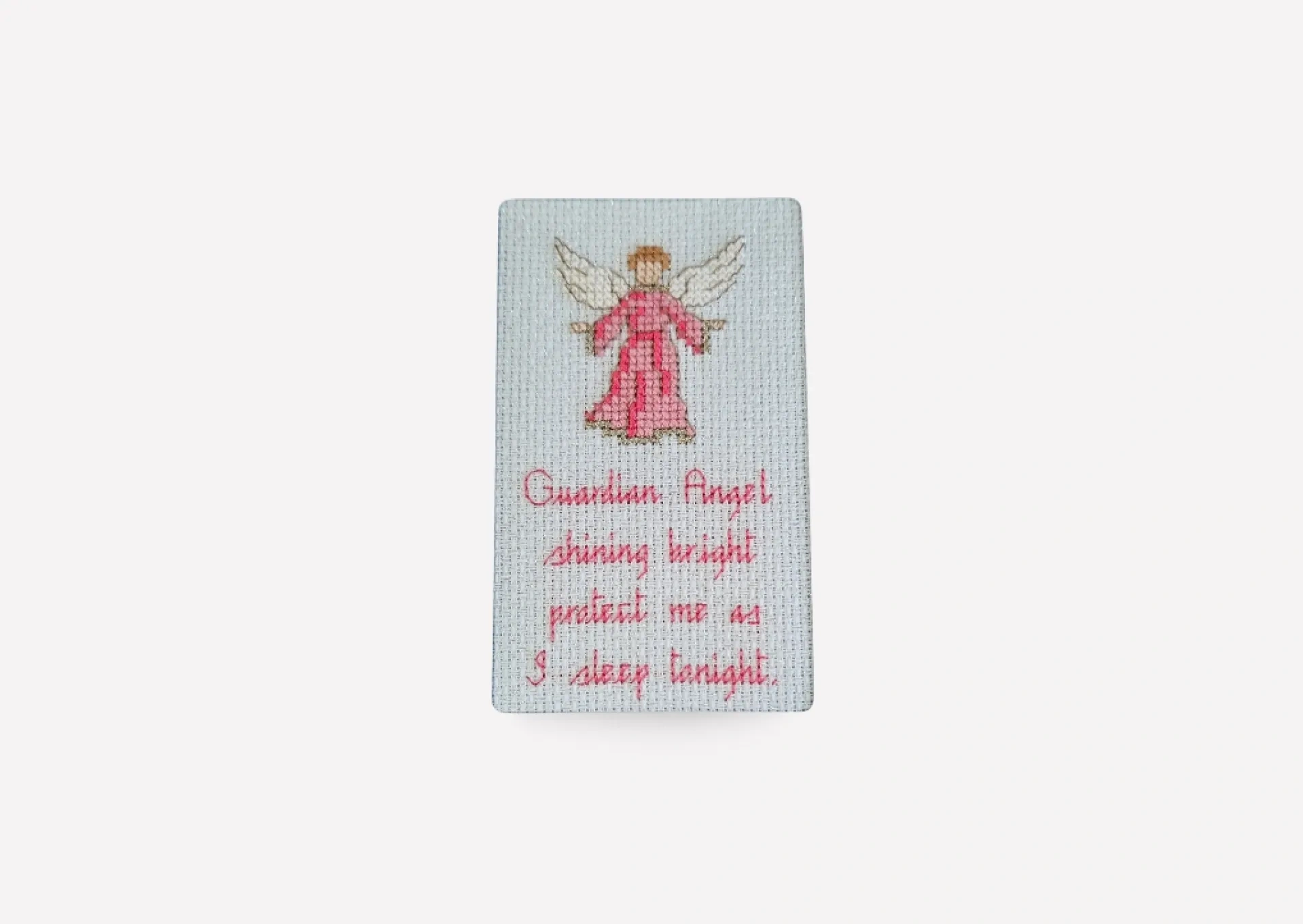 Pink Guardian Angel Card