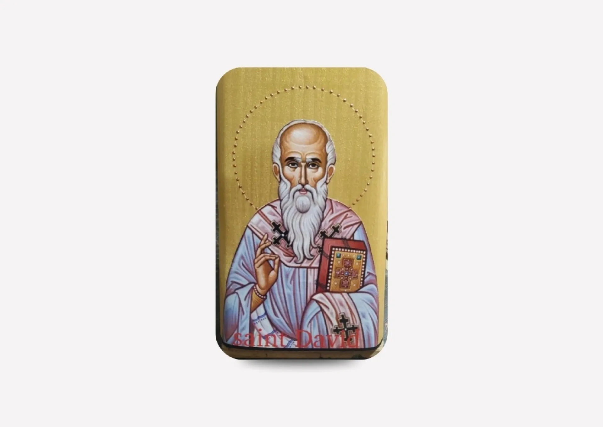 Saint David Ukrainian Pocket Icon