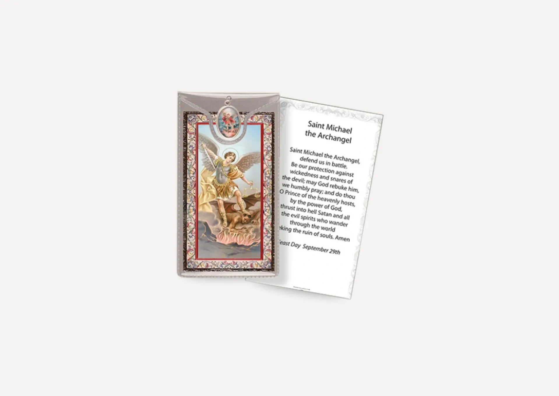 Saint Michael the Archangel Prayer Card