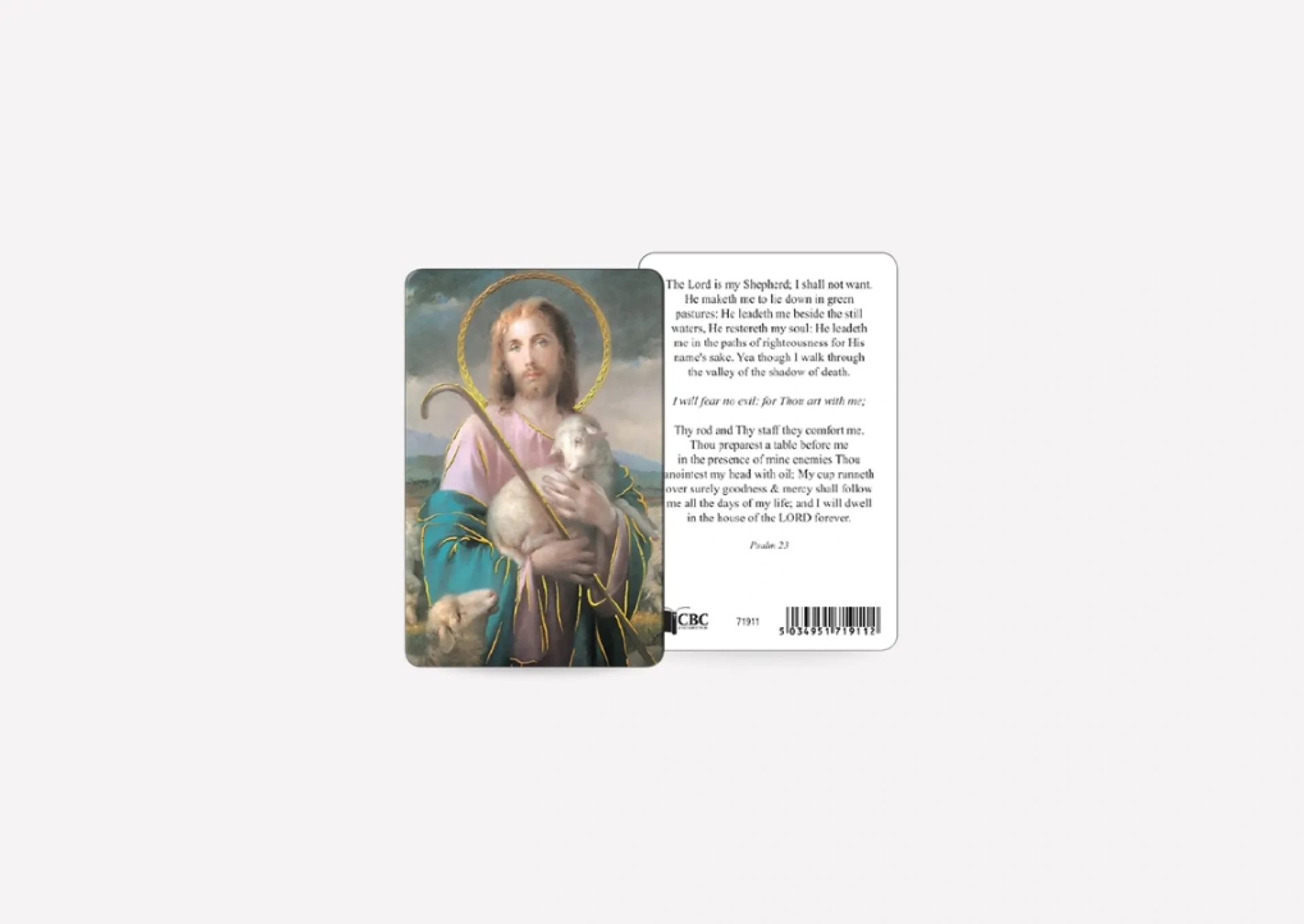 The Lord is My Shepherd Prayer Card