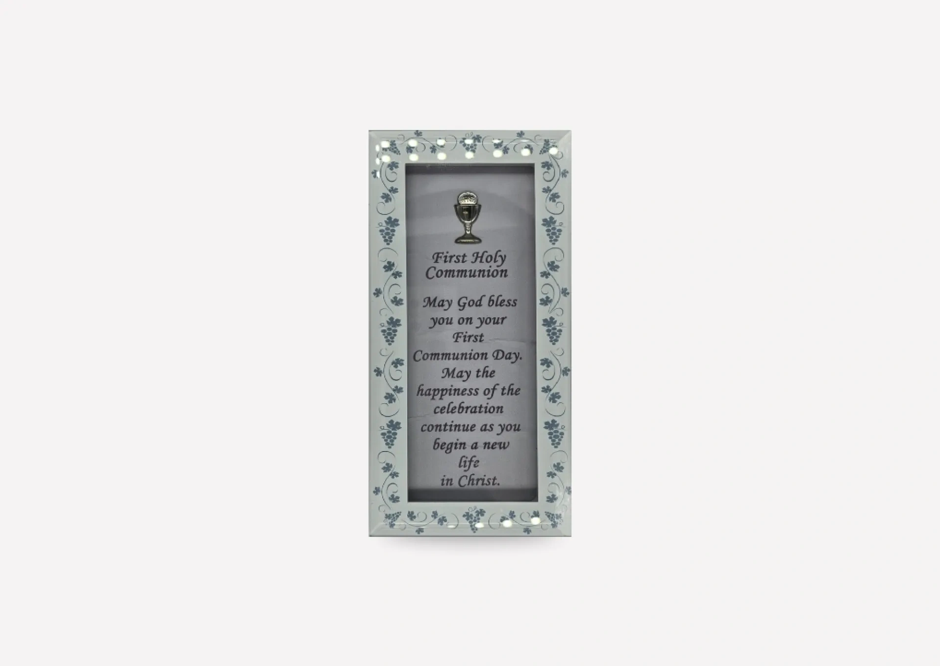 Free Standing Glass Frame for Holy Communion