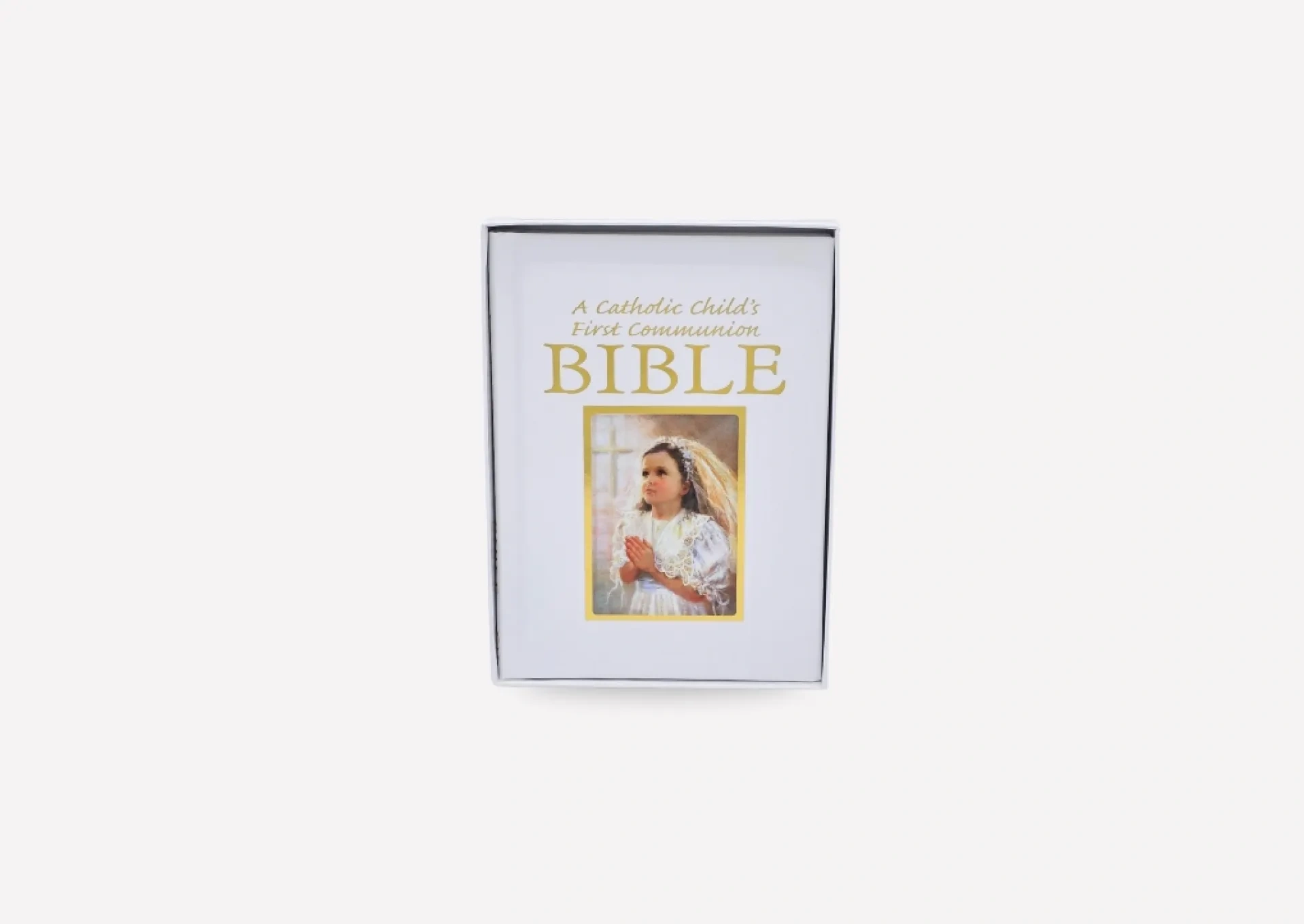 A Catholic Childs First Communion Bible - Girl