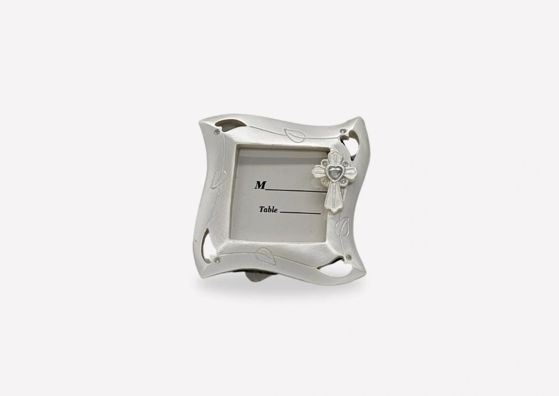 Small Resin Photo Frame with Cross