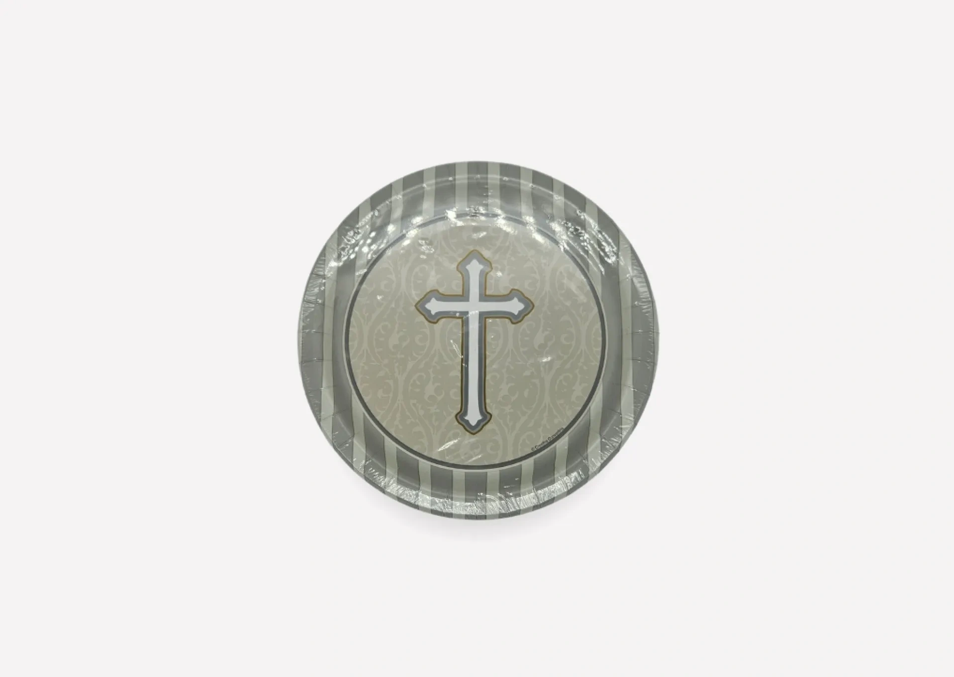 Devotion Grey Paper Plates