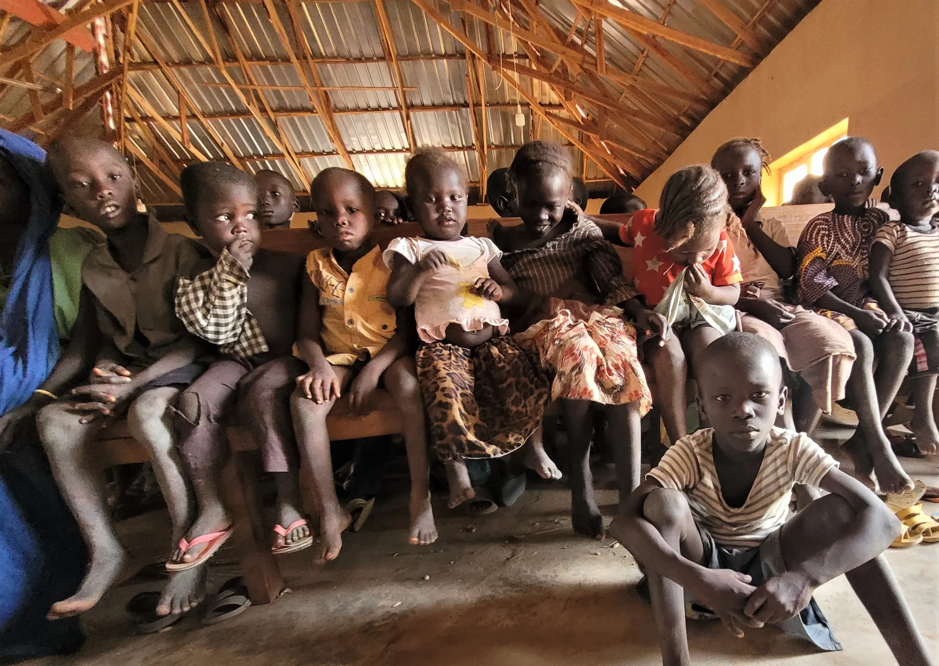 Nigerian Children sitting during mass