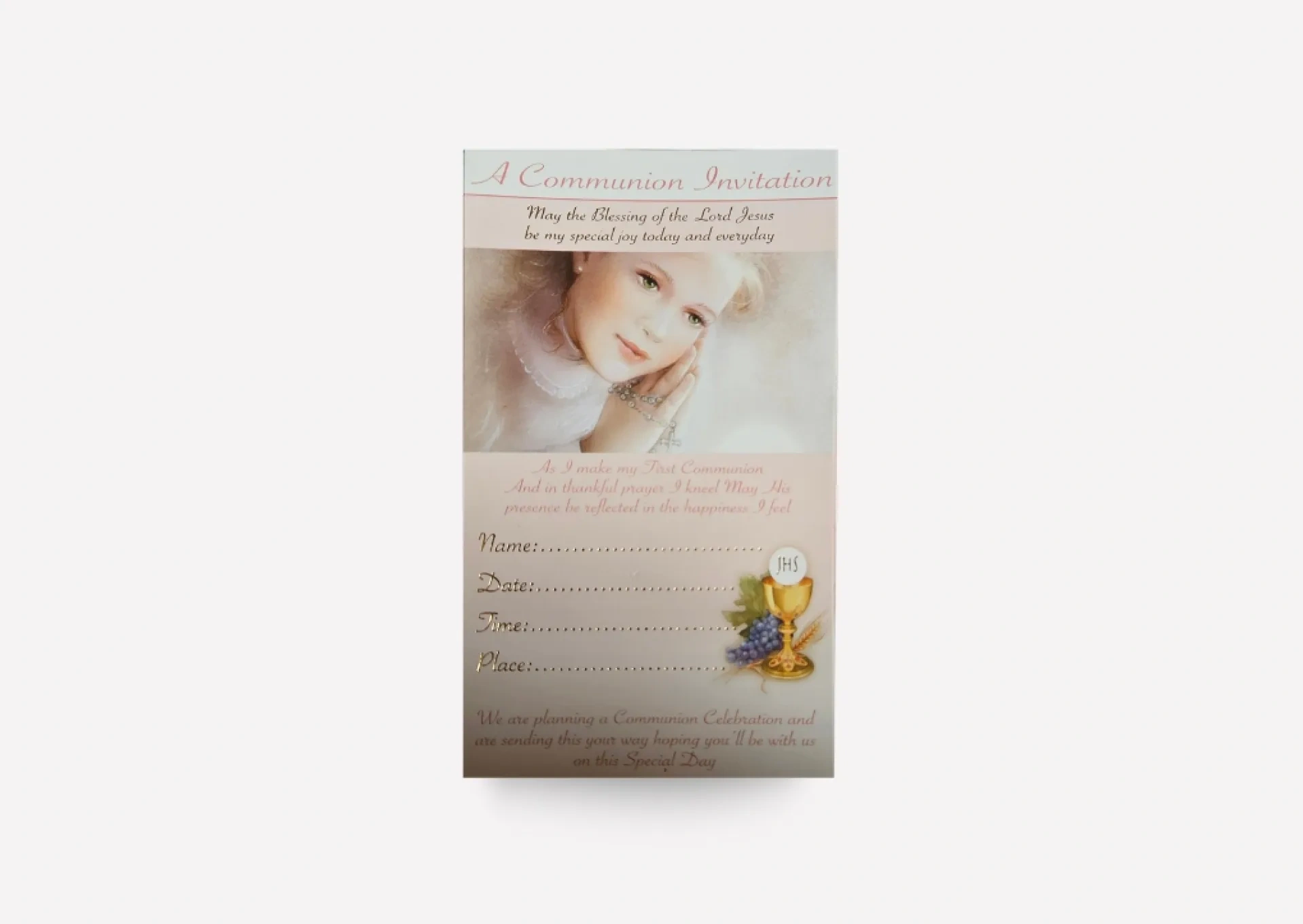 Girls First Communion Invitations