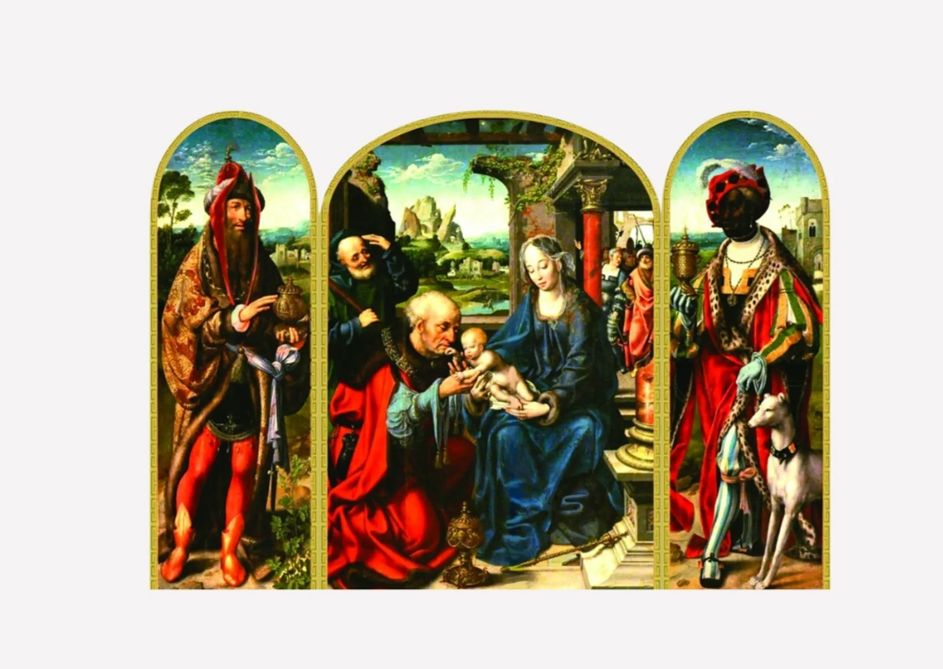 Adoration of Magi Triptych