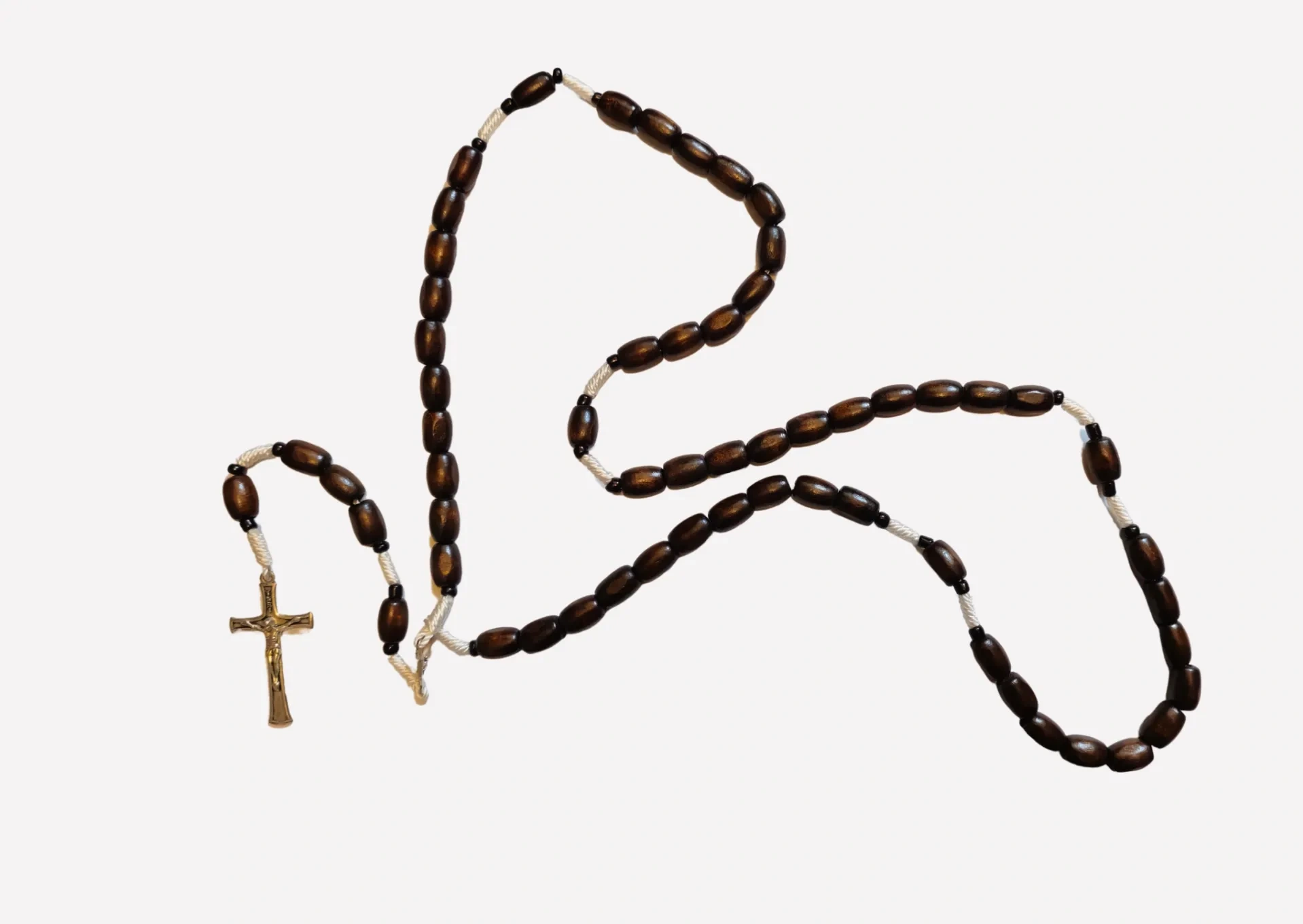 Nigerian Brown Wooden Rosary Beads