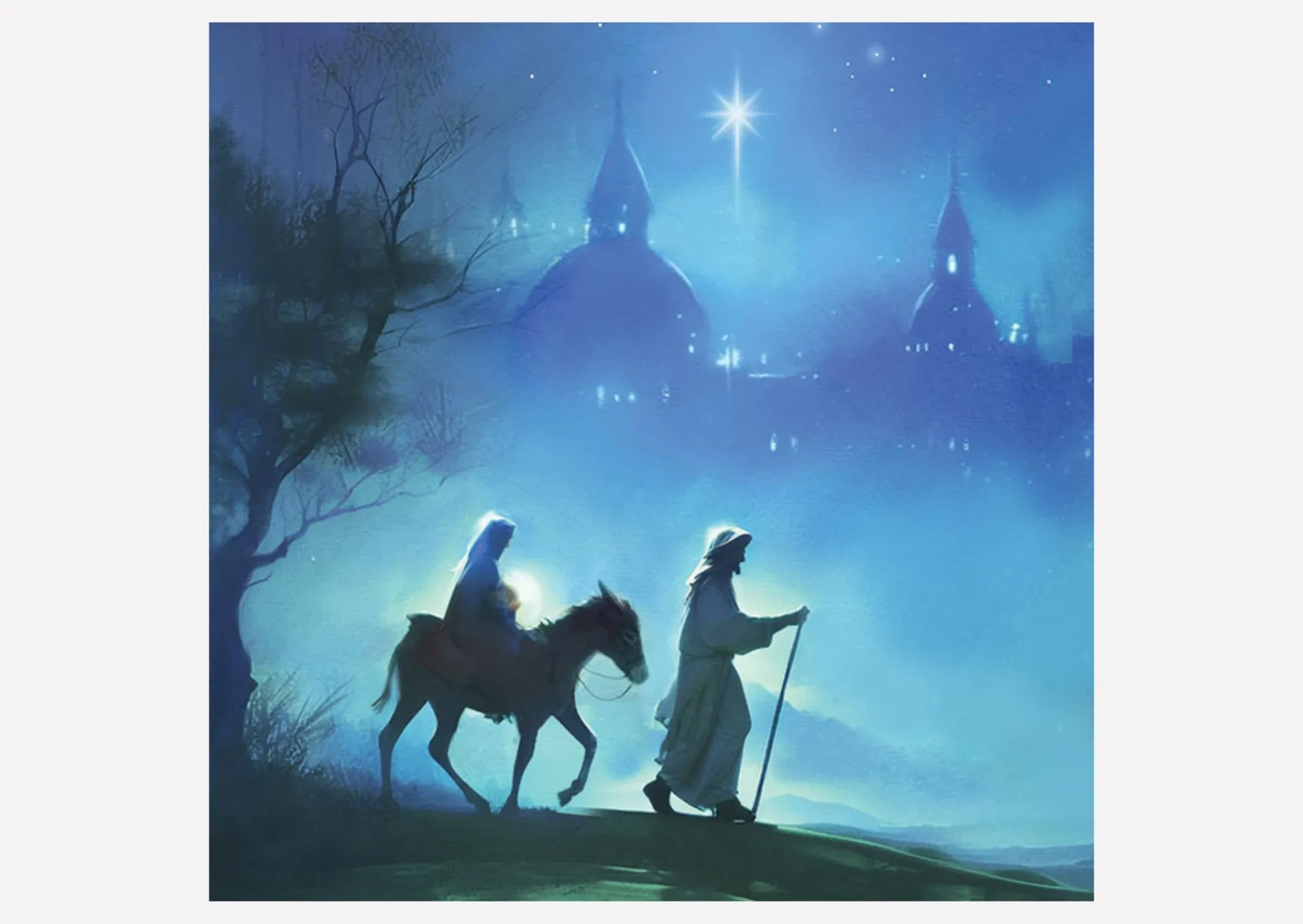 Journey to Bethlehem Christmas Card