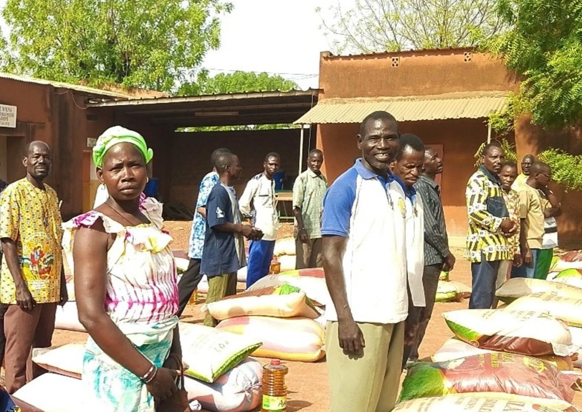 Christians in Burkina Faso receiving aid