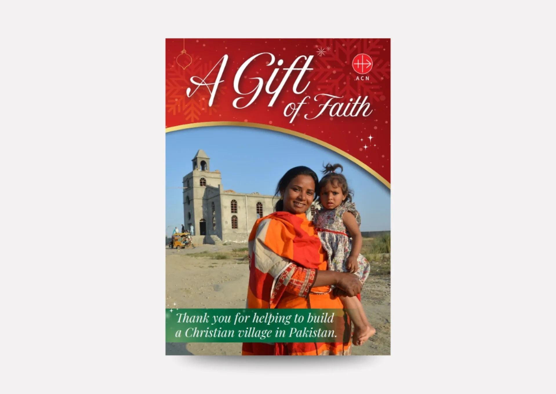 Gift of Faith charity donation Christmas card