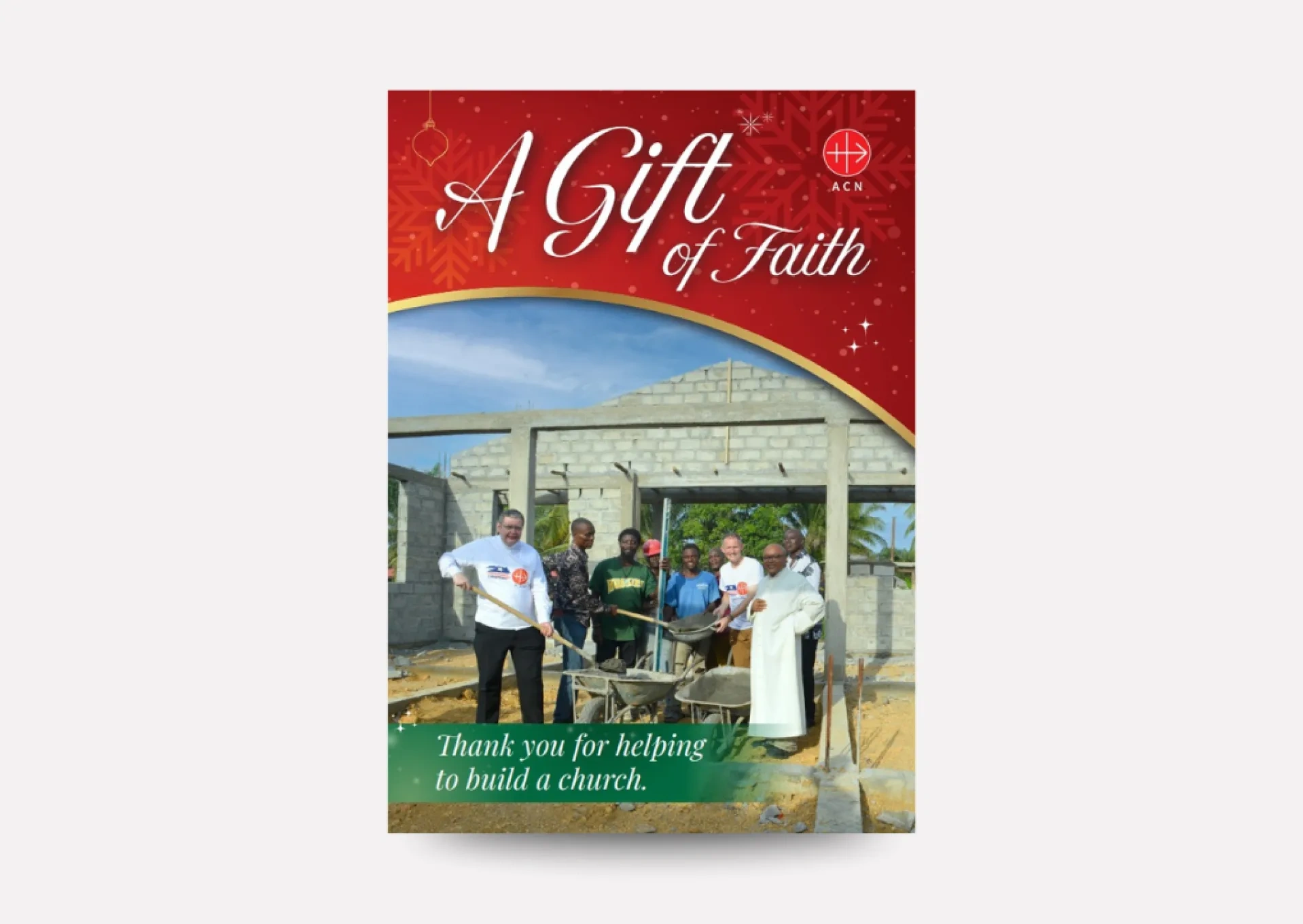 Gift of Faith charity donation Christmas card