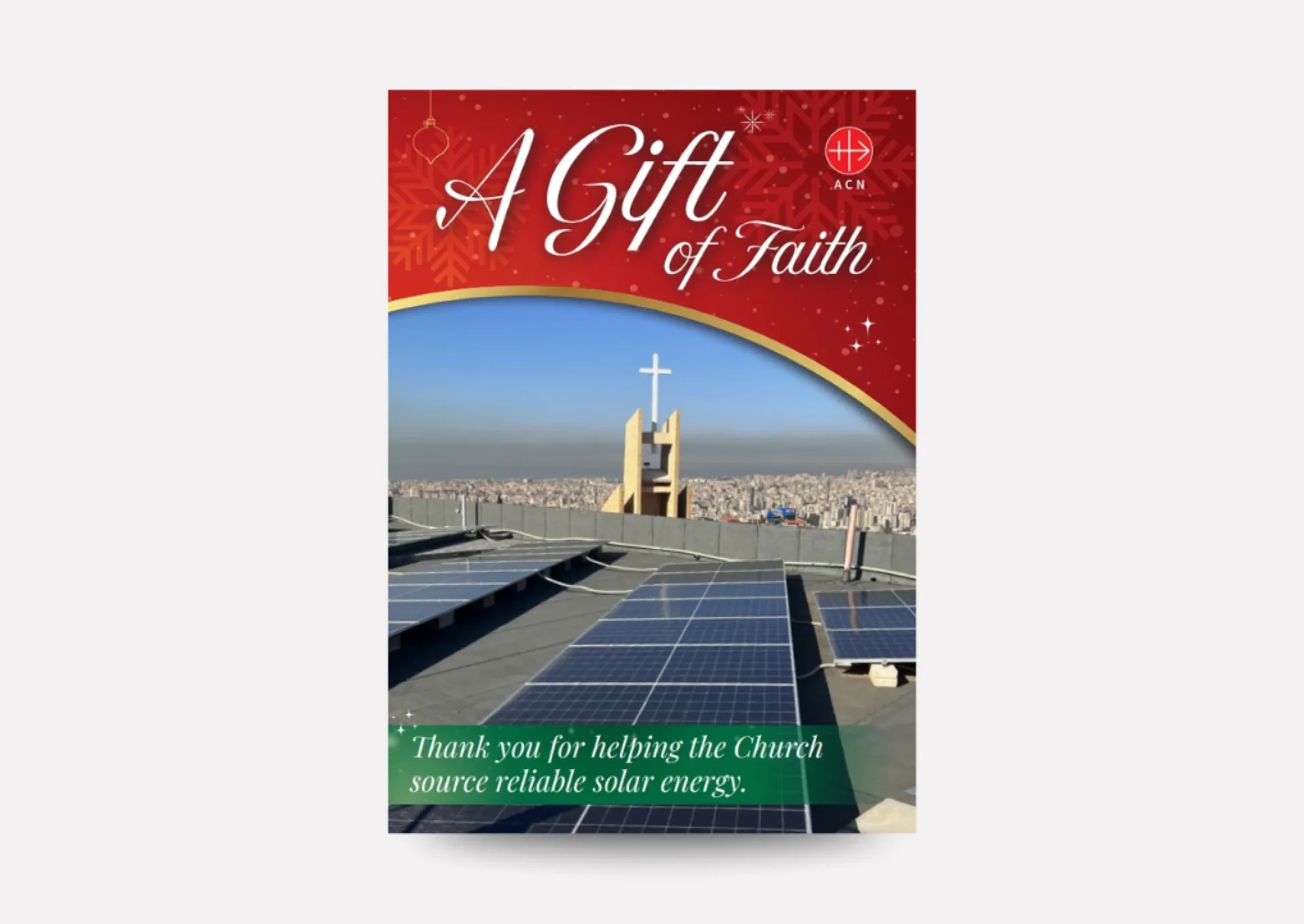 Gift of Faith charity donation Christmas card
