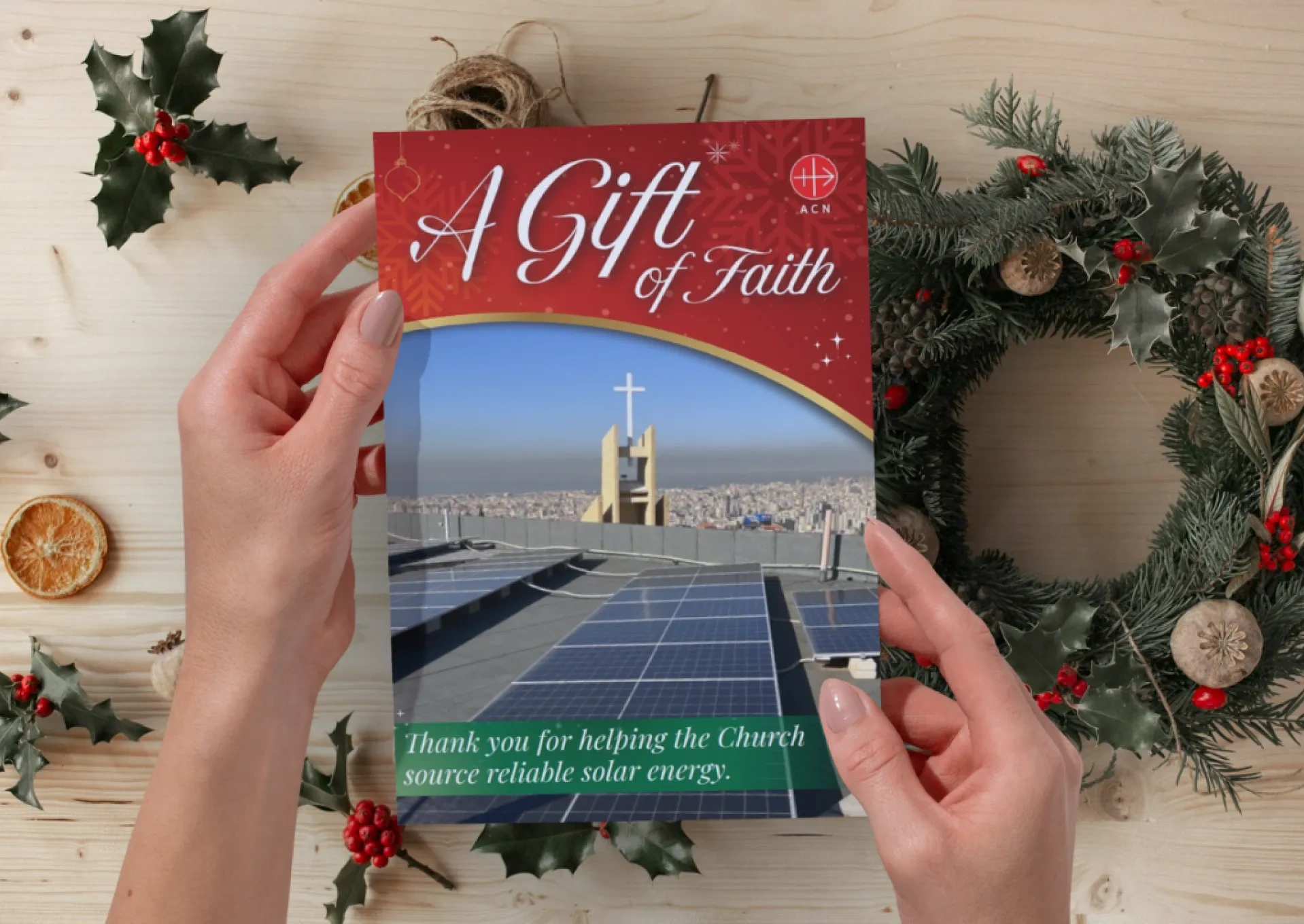 Gift of Faith charity donation Christmas card