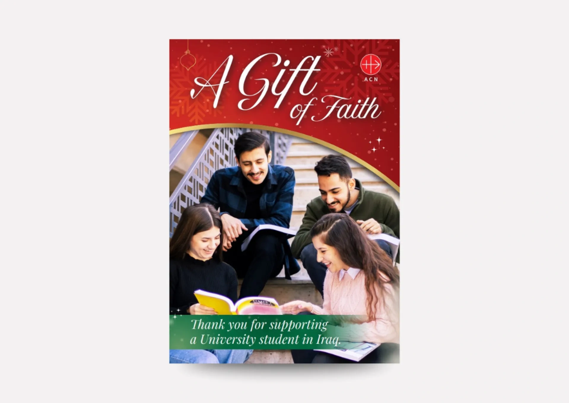 Gift of Faith charity donation Christmas card