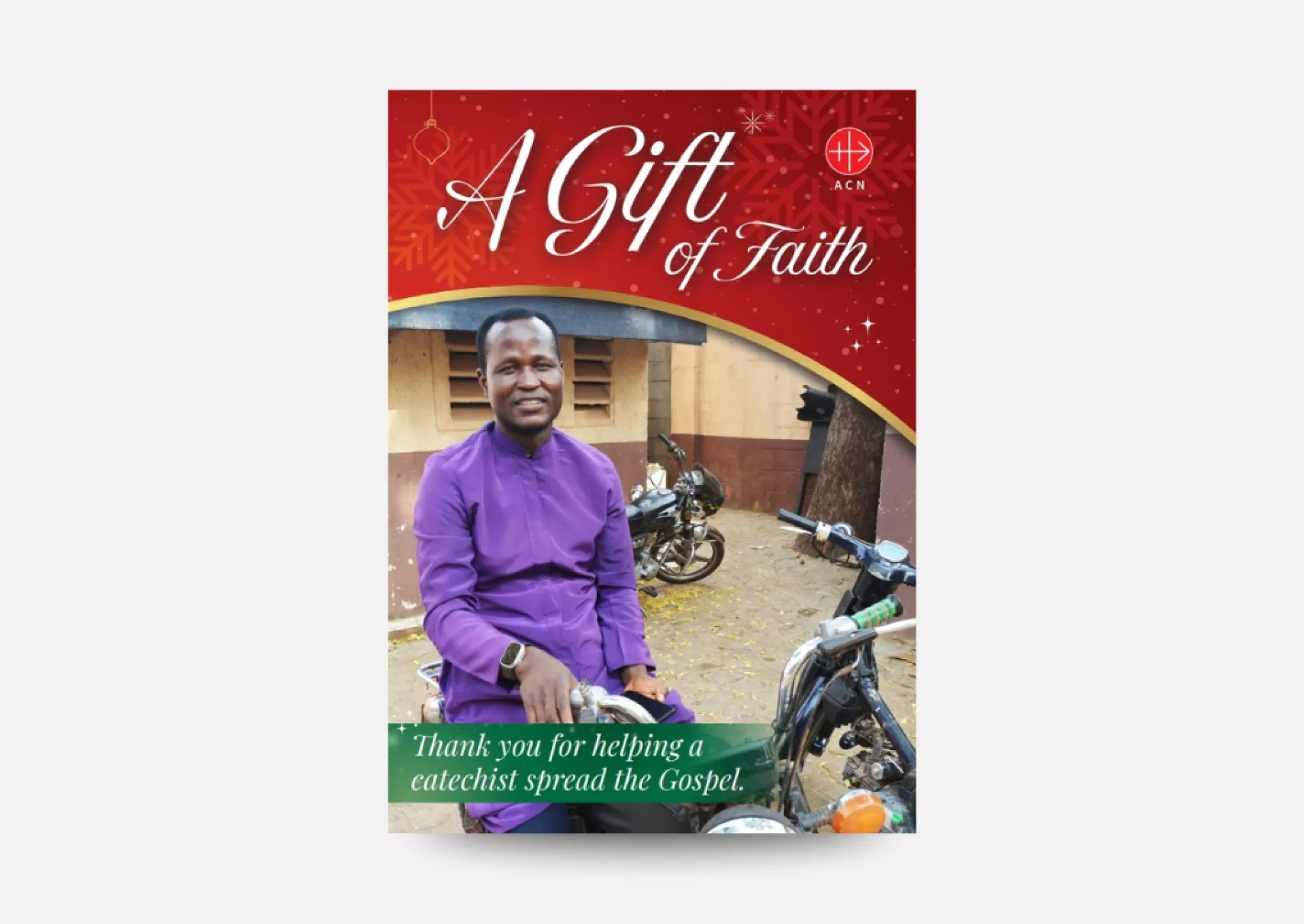Gift of Faith charity donation Christmas card