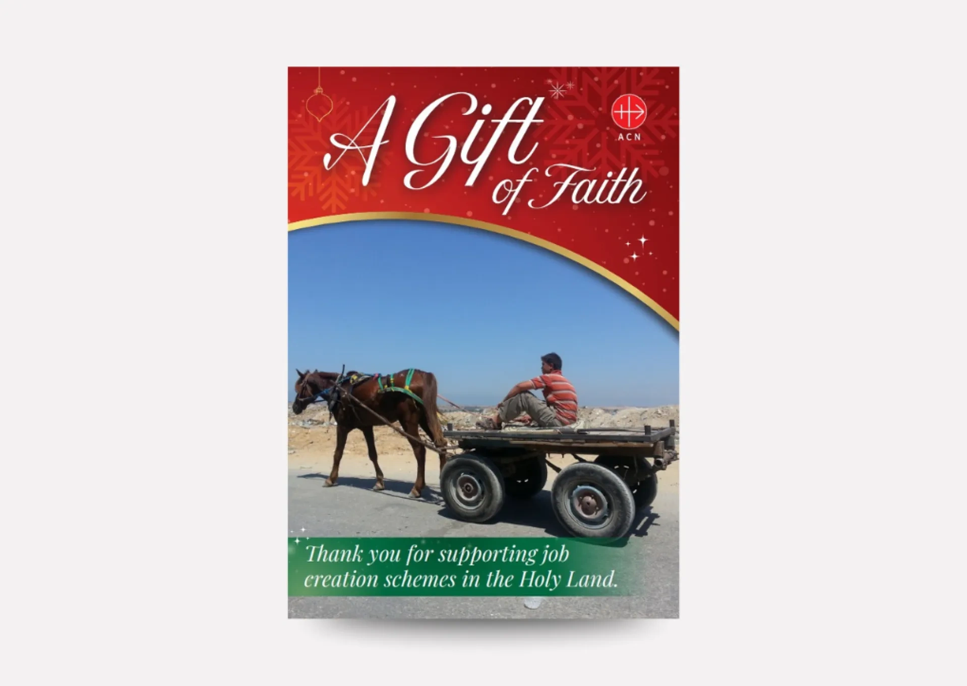 Gift of Faith charity donation Christmas card