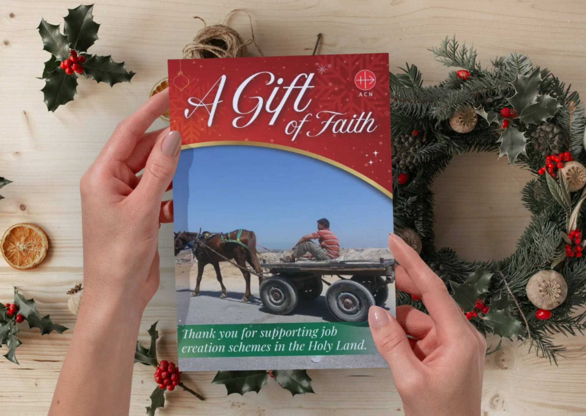 Gift of Faith charity donation Christmas card