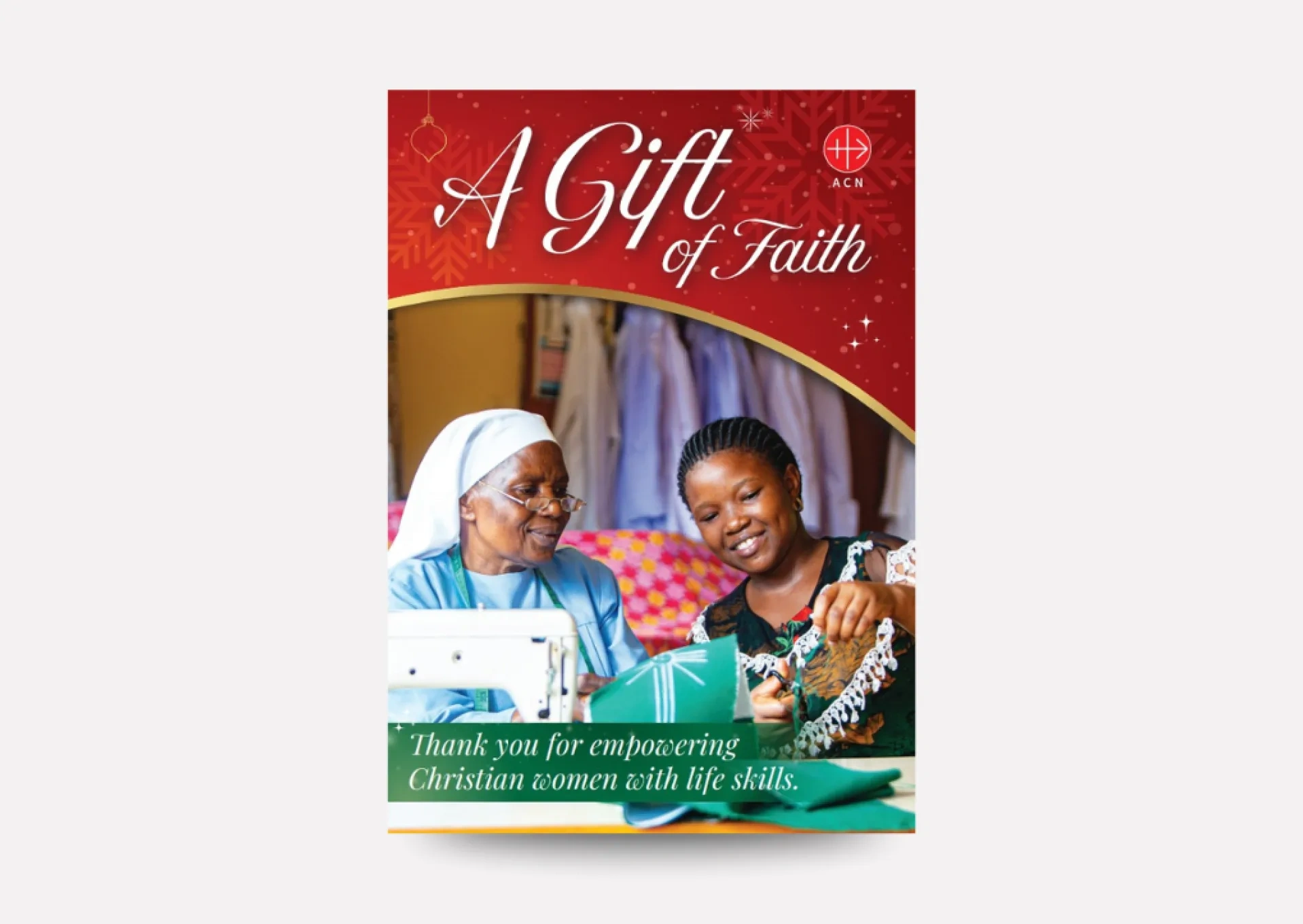 Gift of Faith charity donation Christmas card