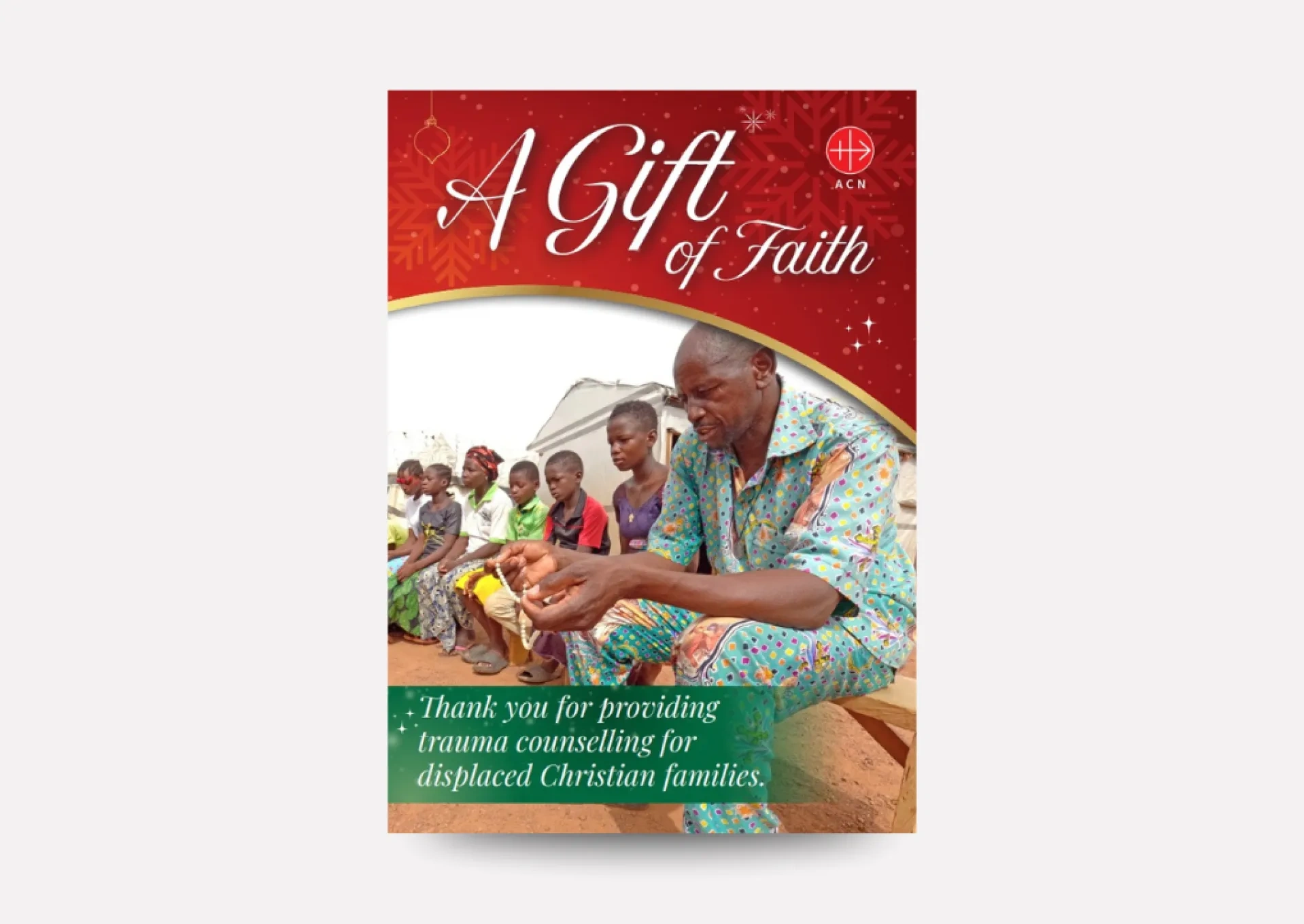 Gift of Faith charity donation Christmas card
