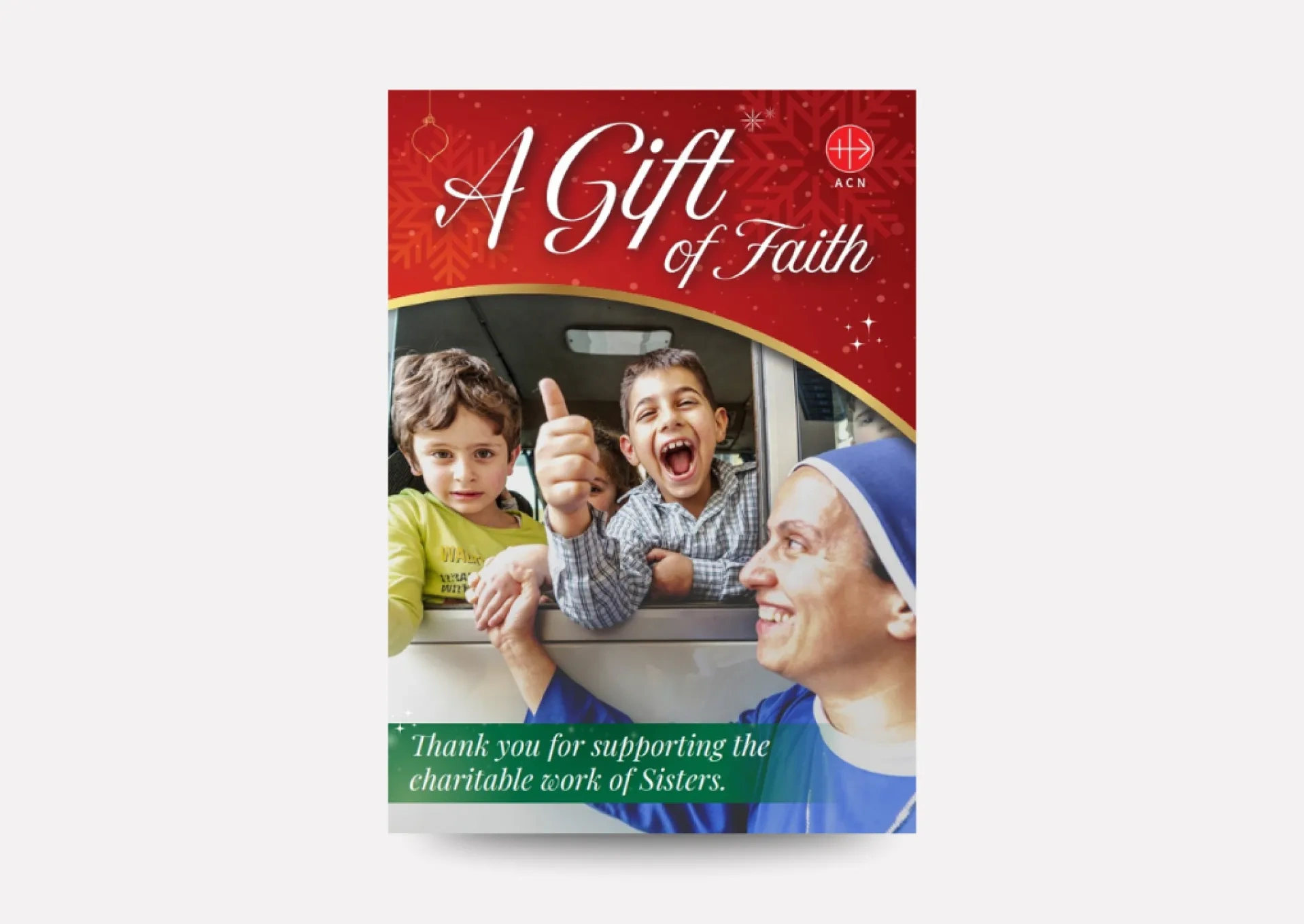 Gift of Faith charity donation Christmas card