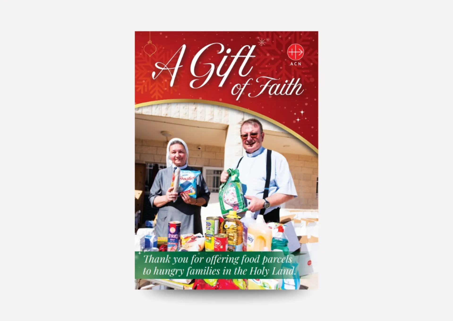 Gift of Faith charity donation Christmas card