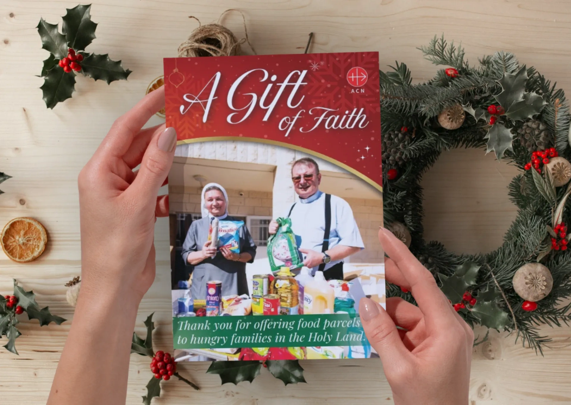 Gift of Faith charity donation Christmas card