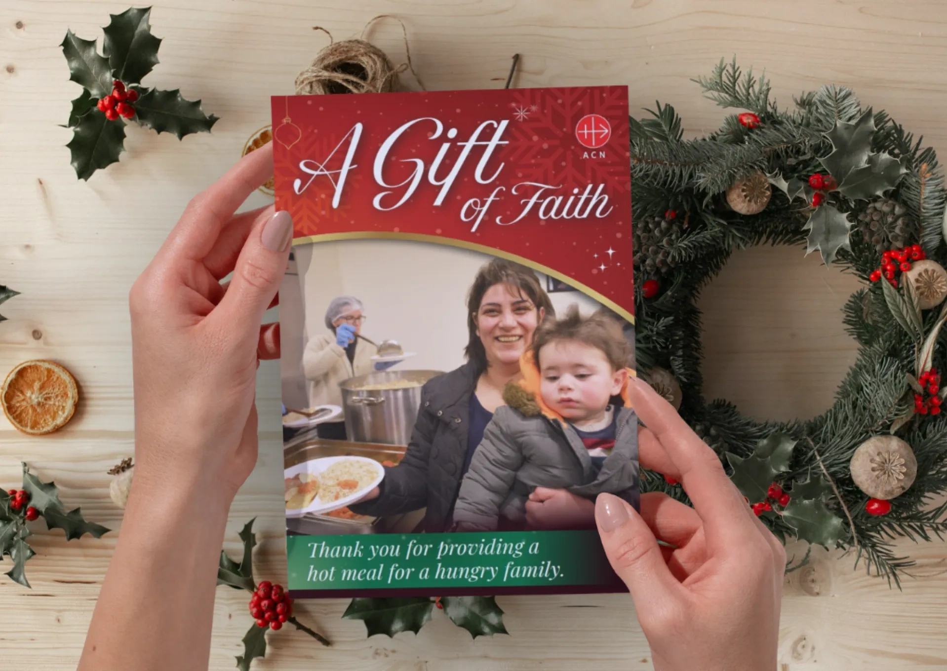 Gift of Faith charity donation Christmas card