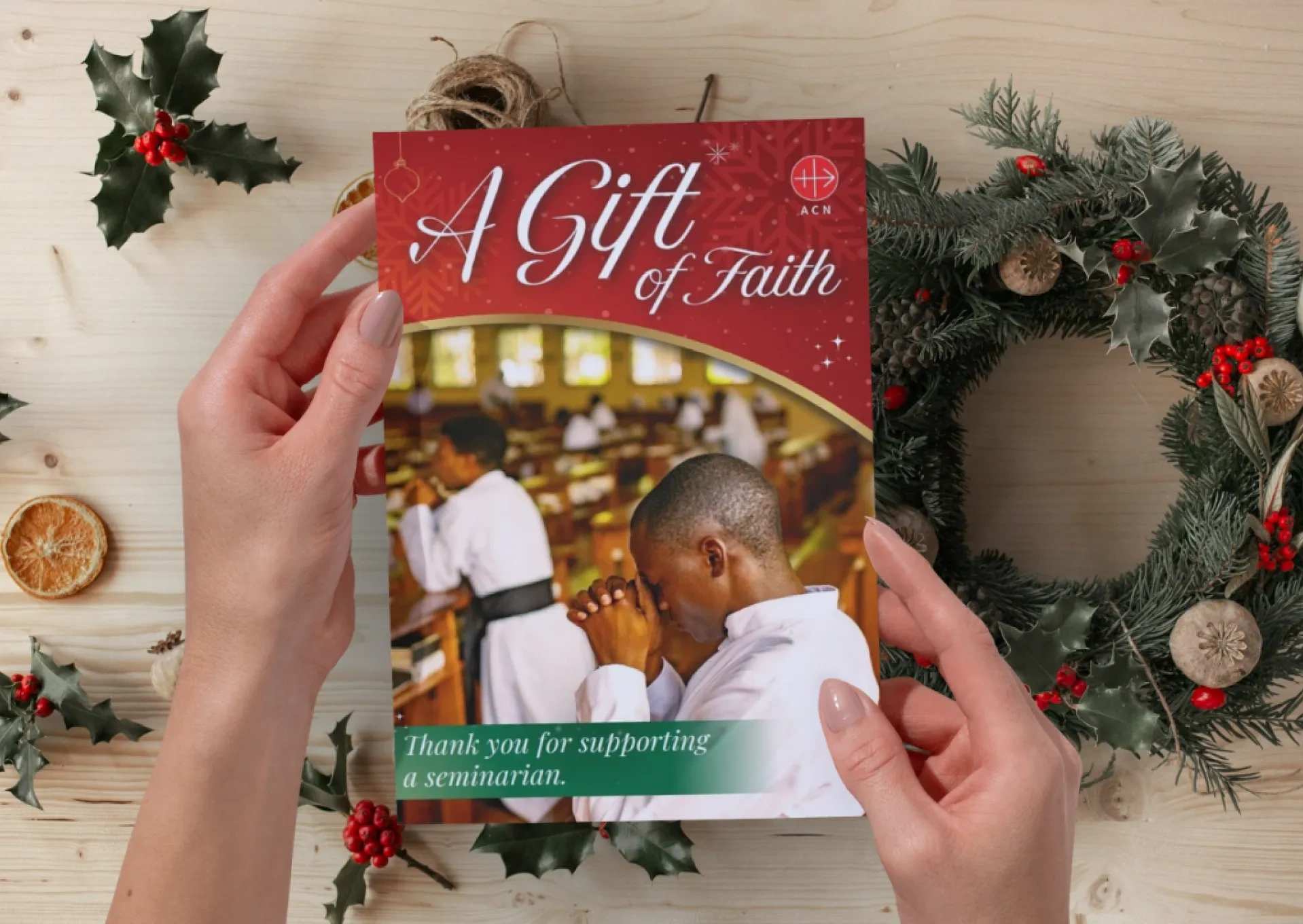 Gift of Faith charity donation Christmas card