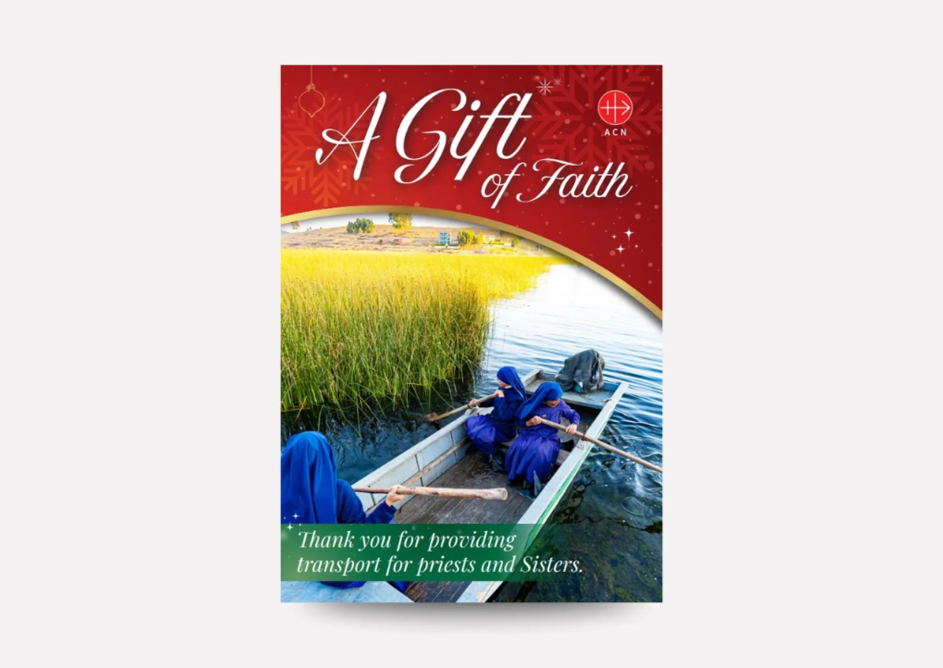 Gift of Faith charity donation Christmas card