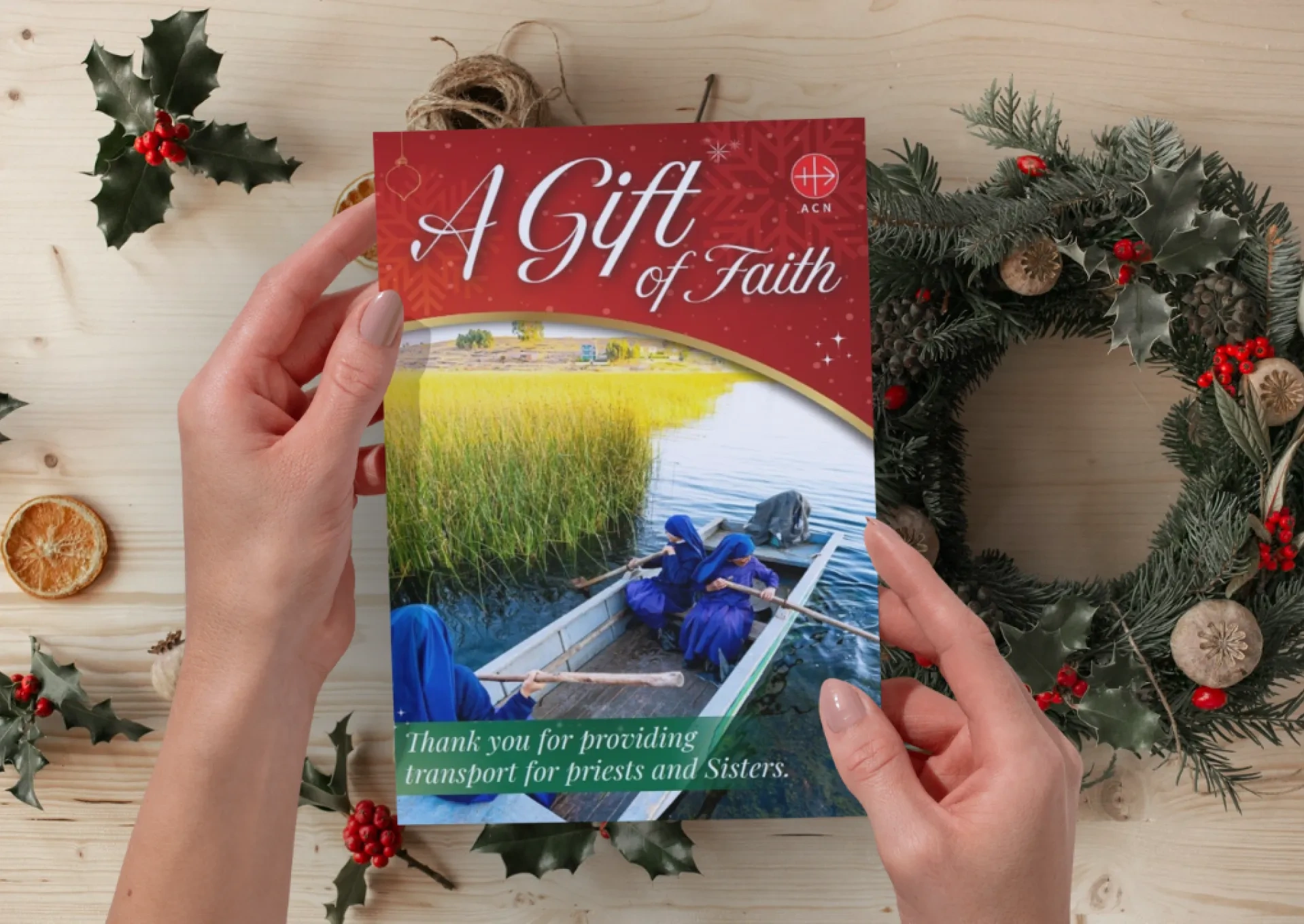 Gift of Faith charity donation Christmas card