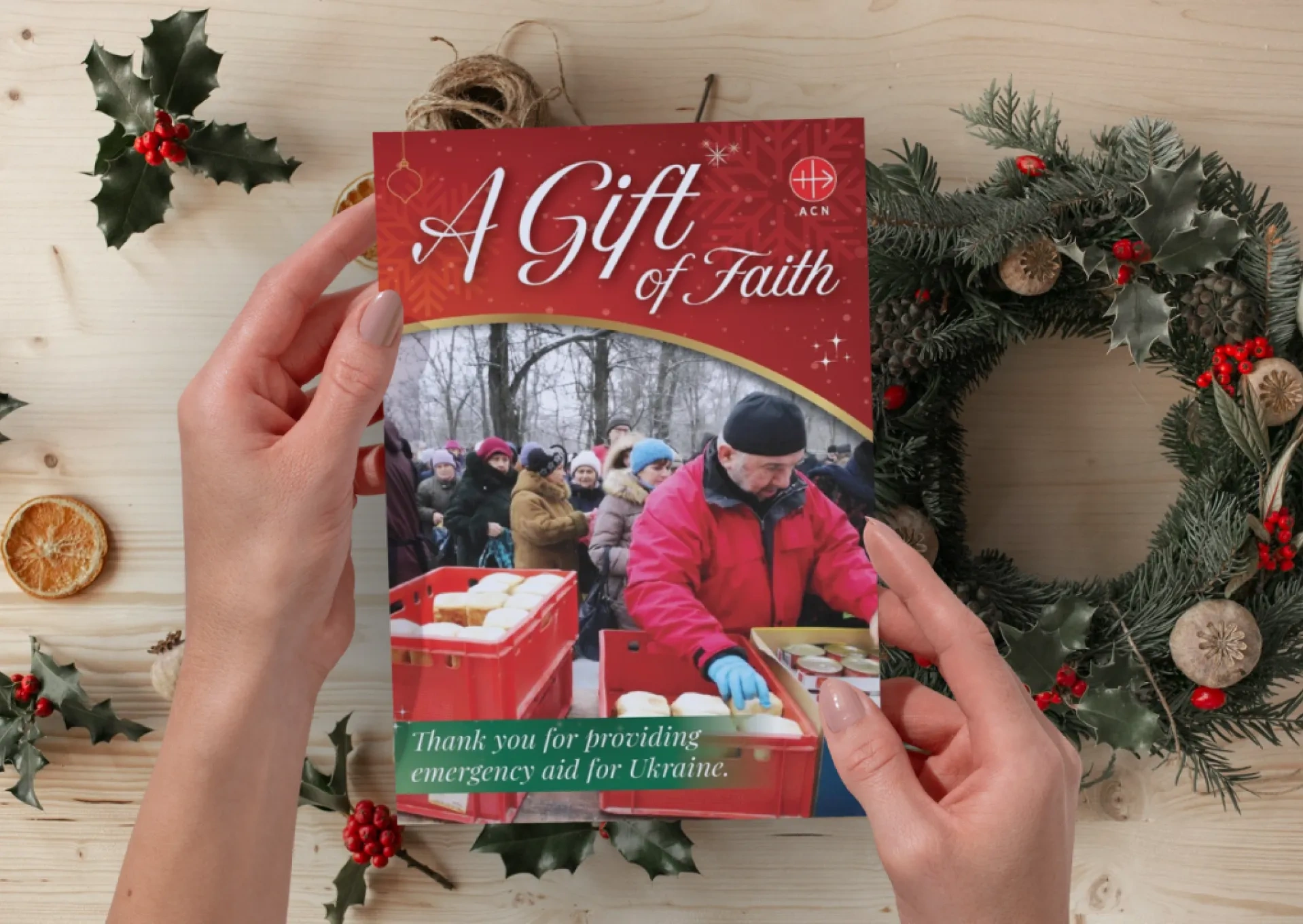Gift of Faith charity donation Christmas card