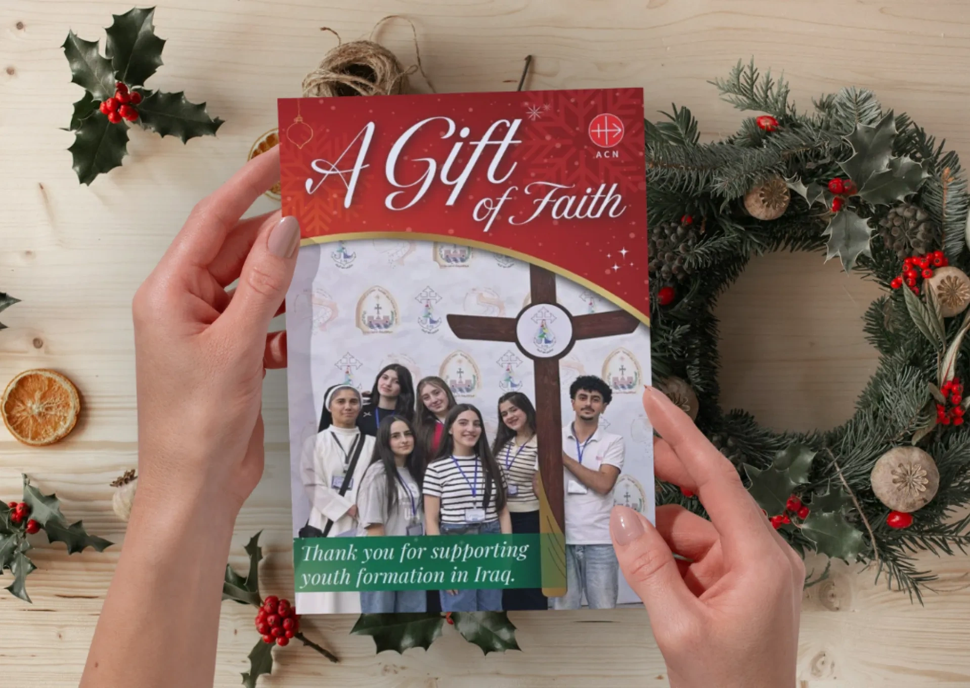 Gift of Faith charity donation Christmas card