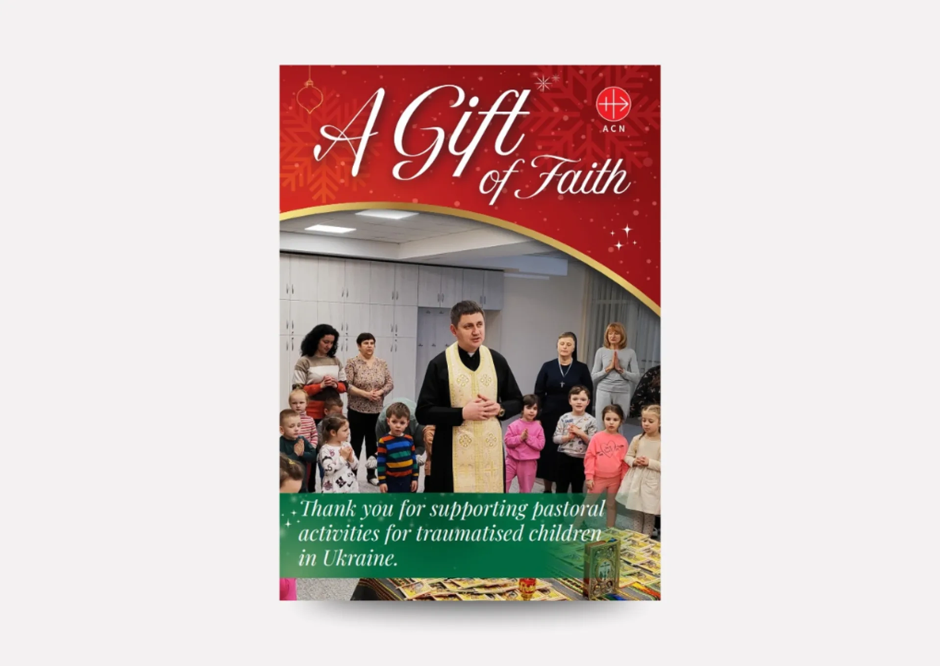 Gift of Faith charity donation Christmas card