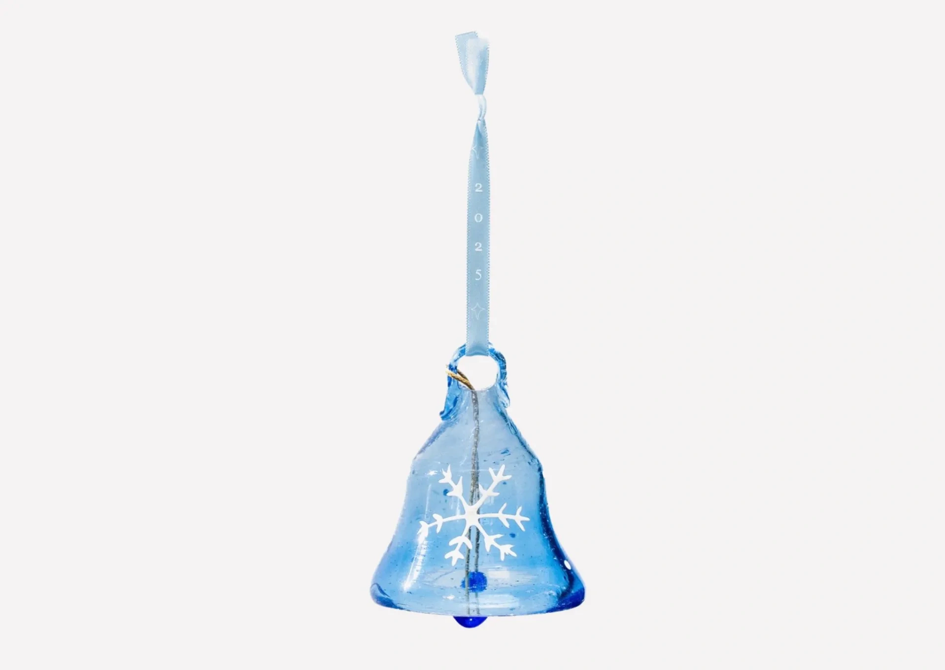 Holy Land Snowflake Glass Bell