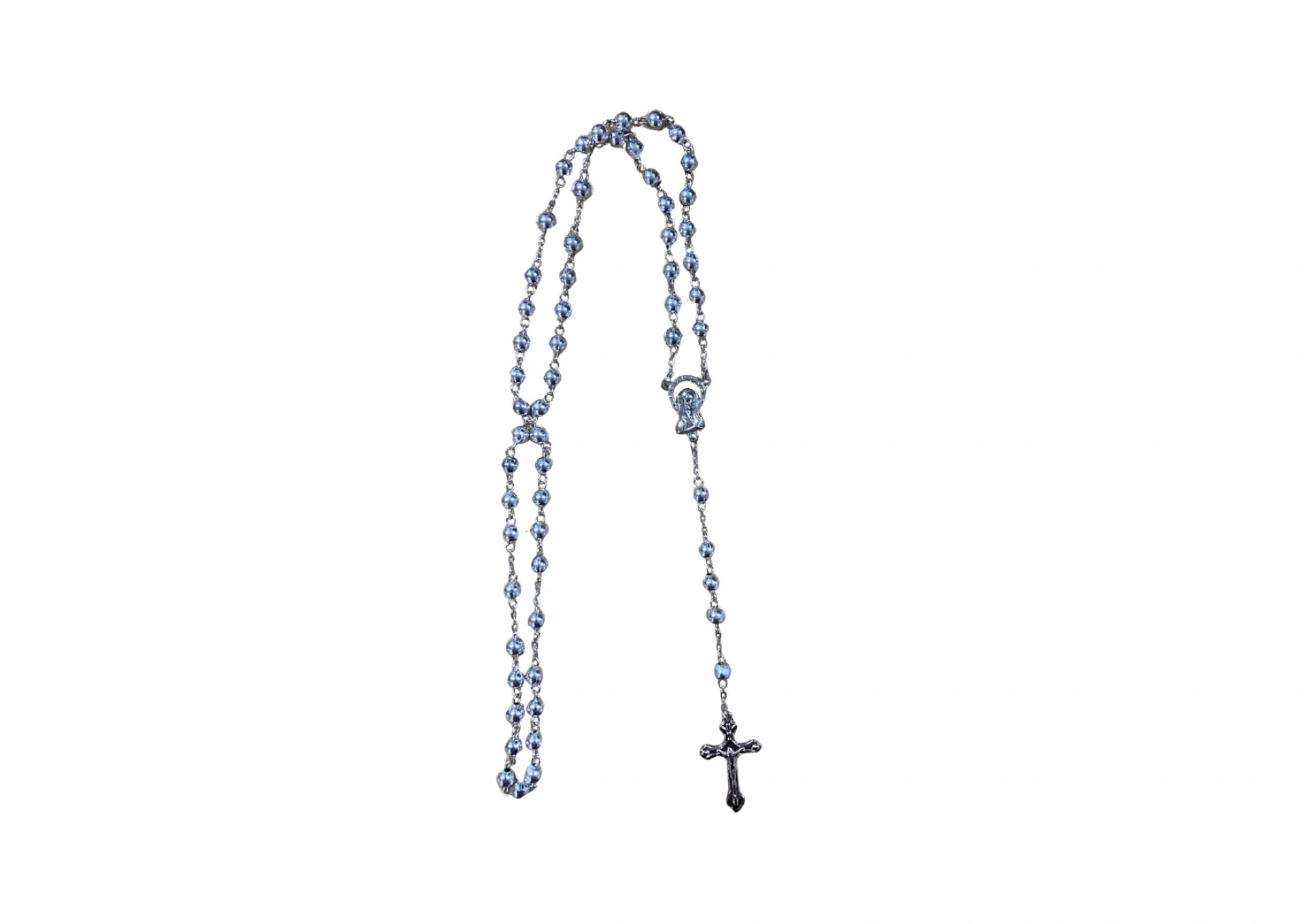 Silver Effect Rosary from Syria