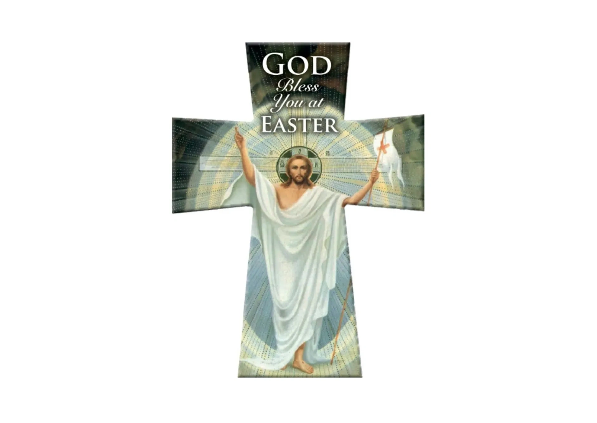 God Bless You at Easter Cross