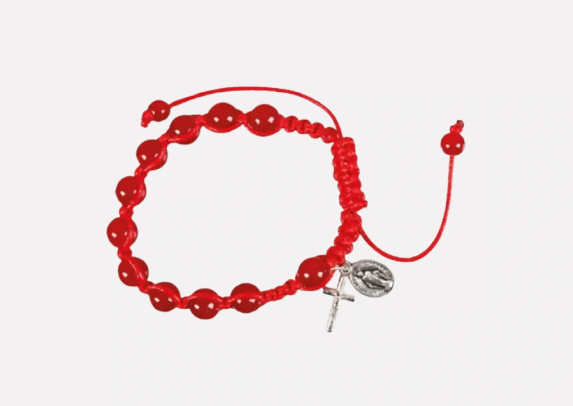 Red Rosary Bracelet