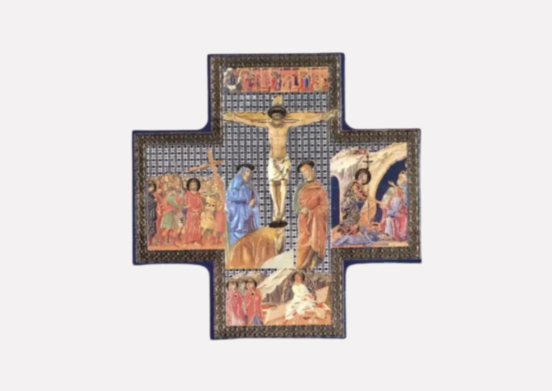 Crucifixion wooden plaque