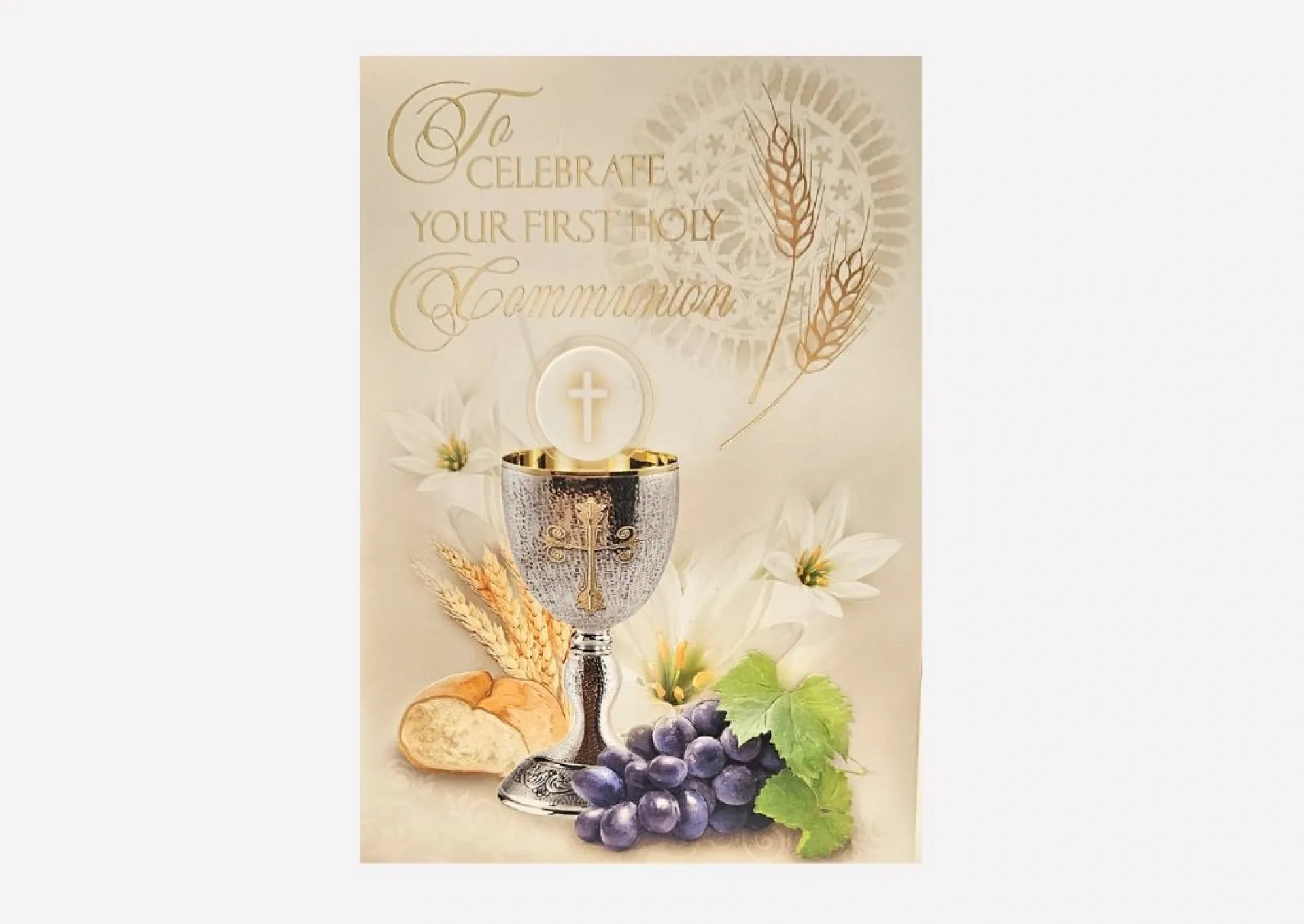 To Celebrate Your First Holy Communion Card