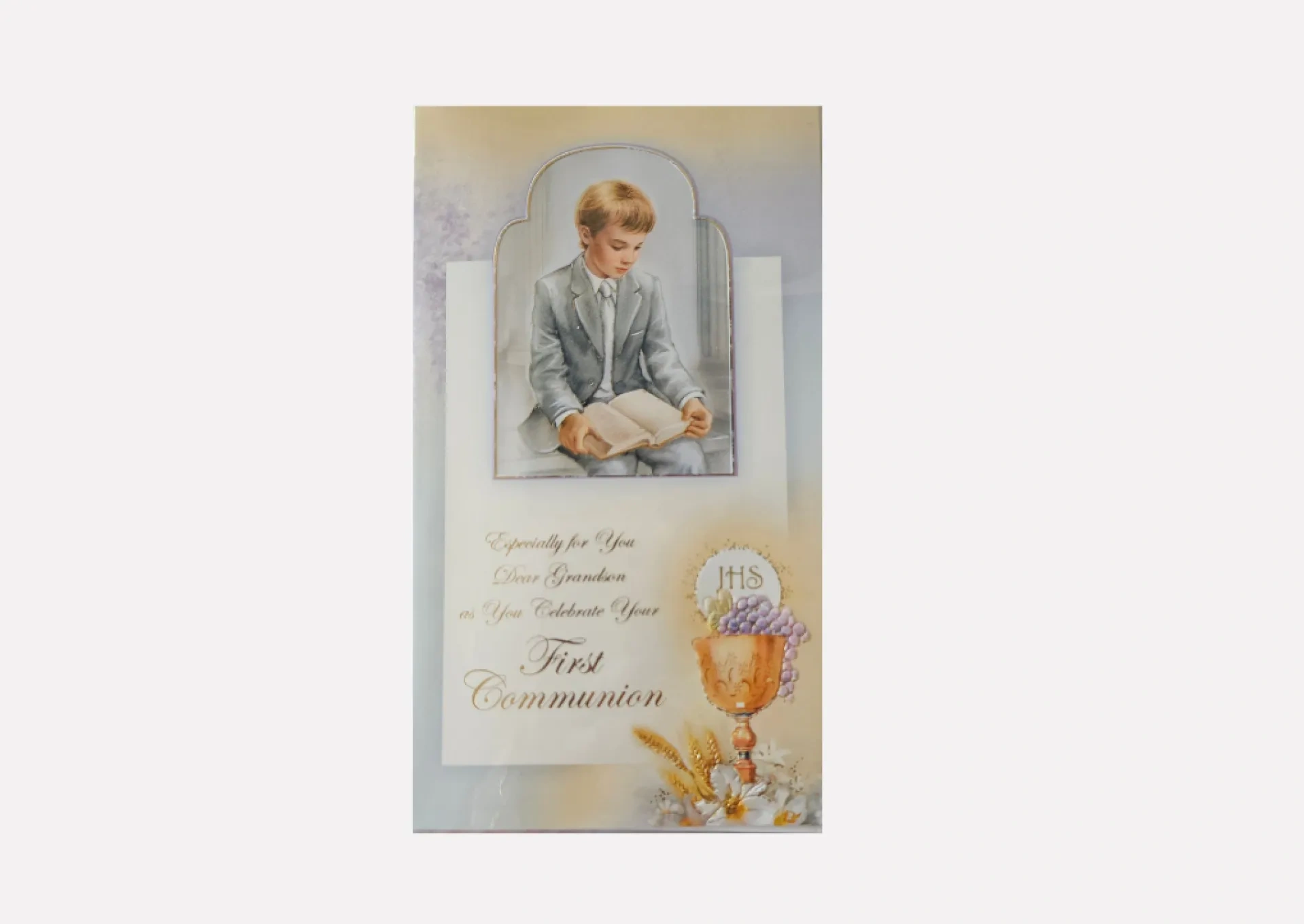 Grandson First Communion Card