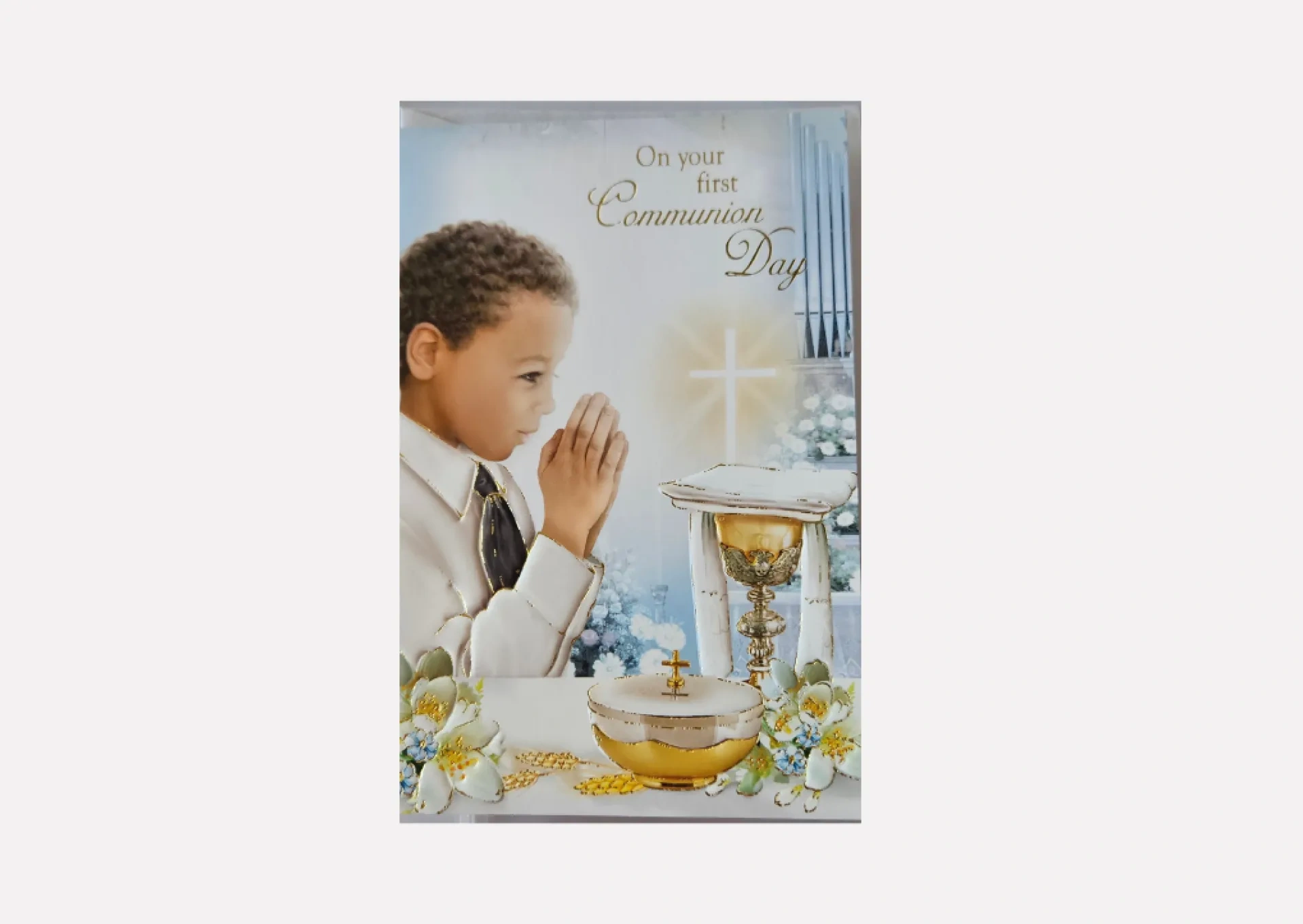 Boy's First Communion Card